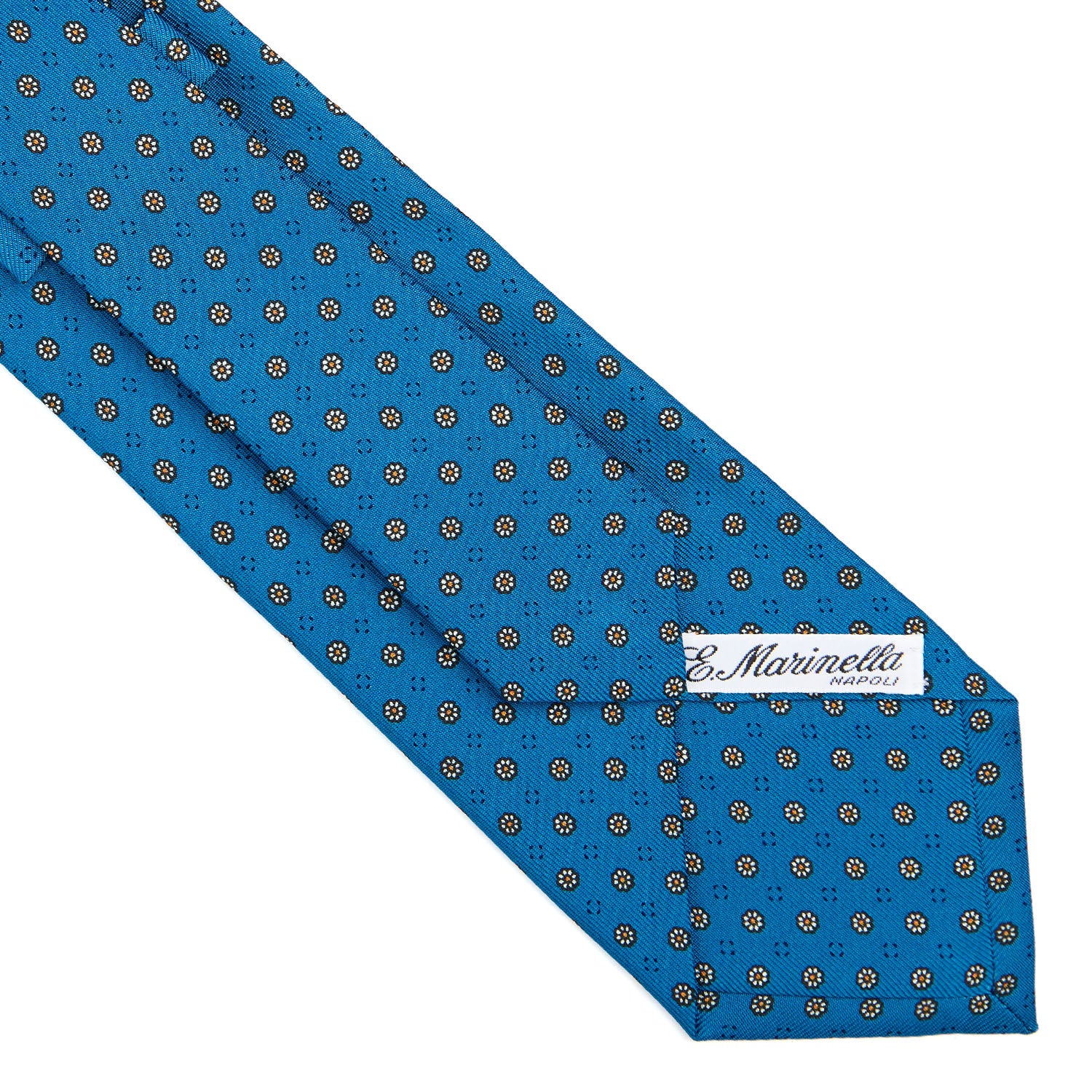 MID BLUE CLASSIC SILK TIE - Image 4