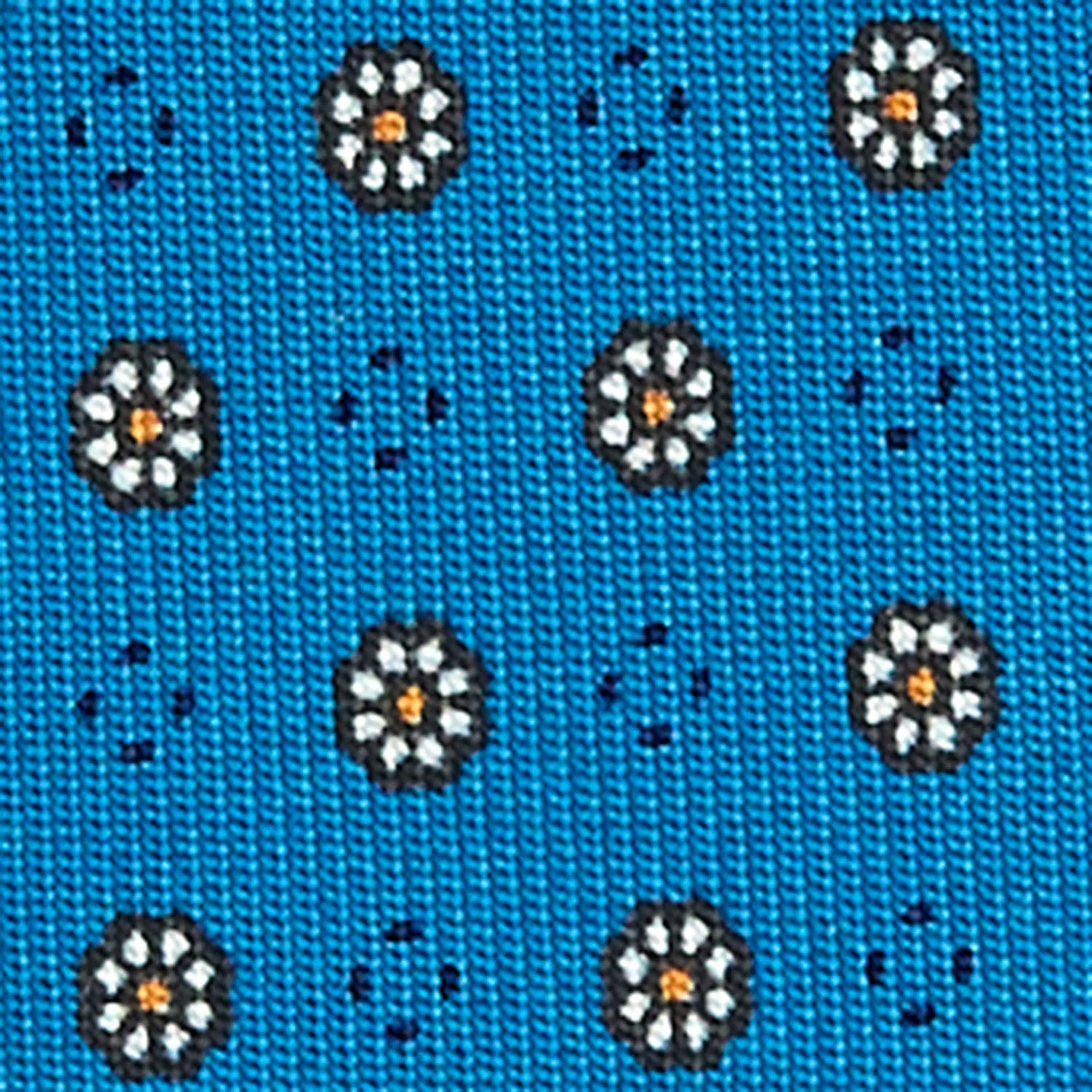 MID BLUE CLASSIC SILK TIE - Image 5