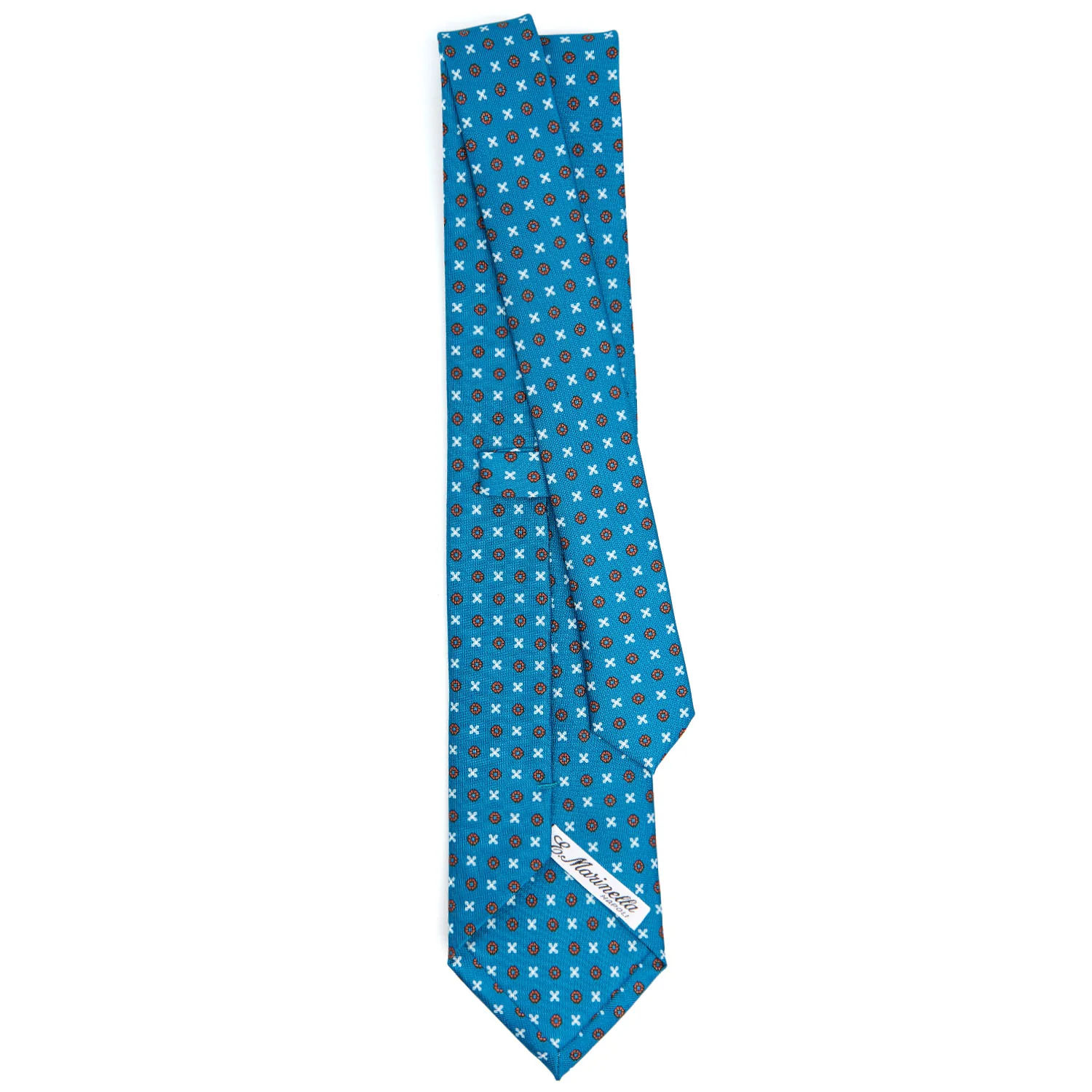 MID BLUE CLASSIC SILK TIE - Image 3