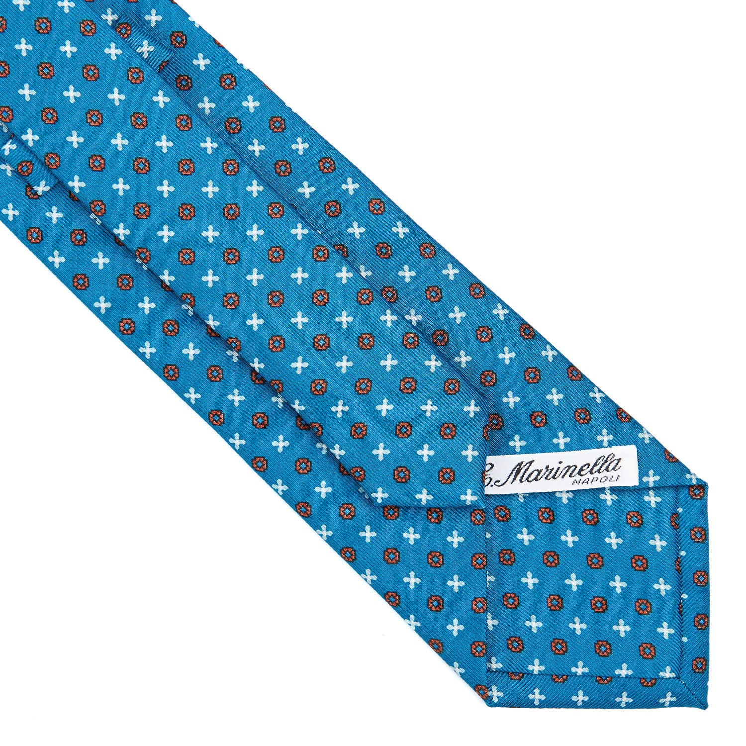 MID BLUE CLASSIC SILK TIE - Image 4