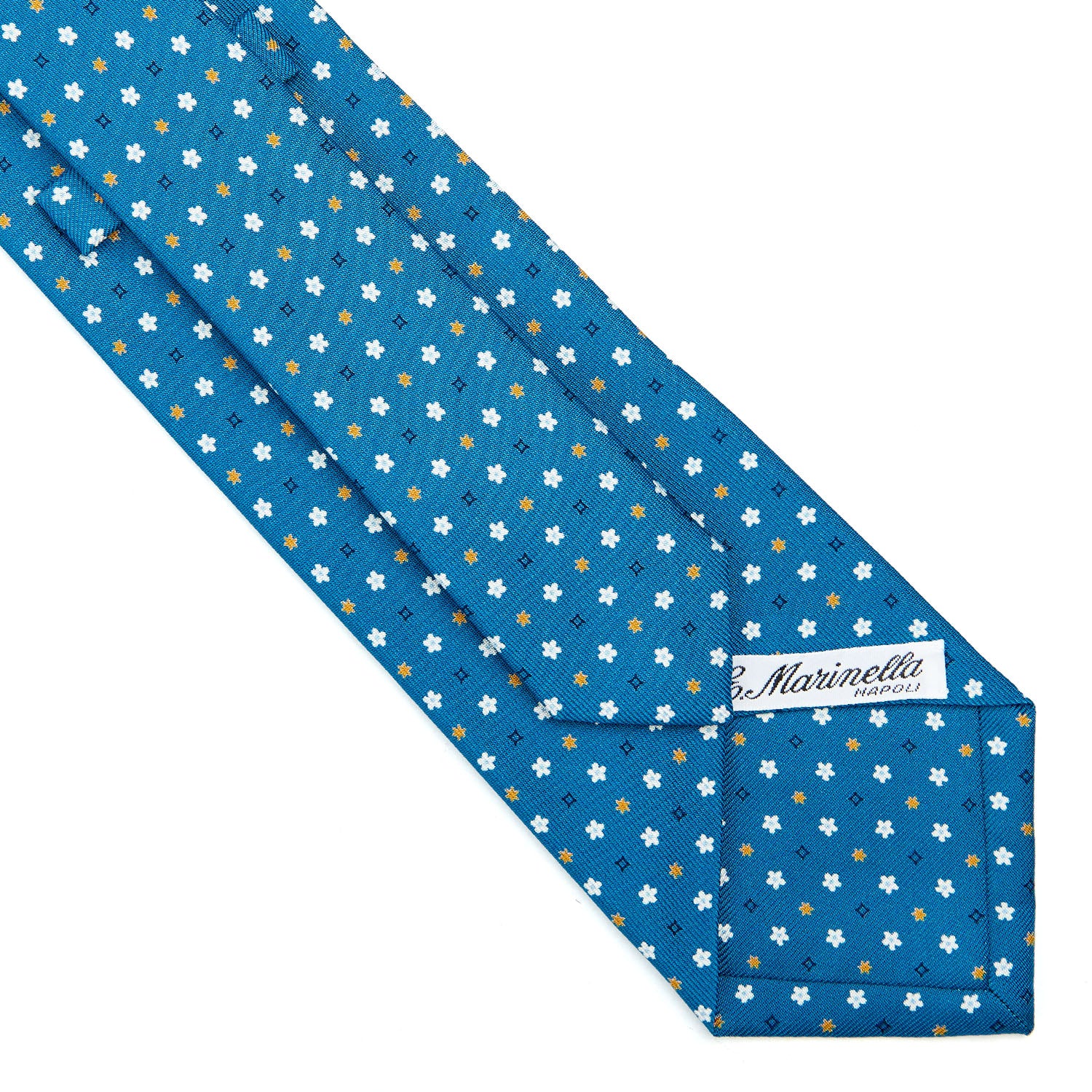 MID BLUE CLASSIC SILK TIE - Image 4