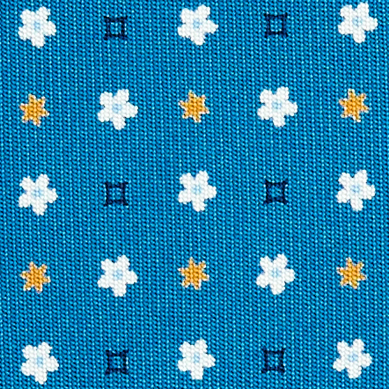 MID BLUE CLASSIC SILK TIE - Image 5