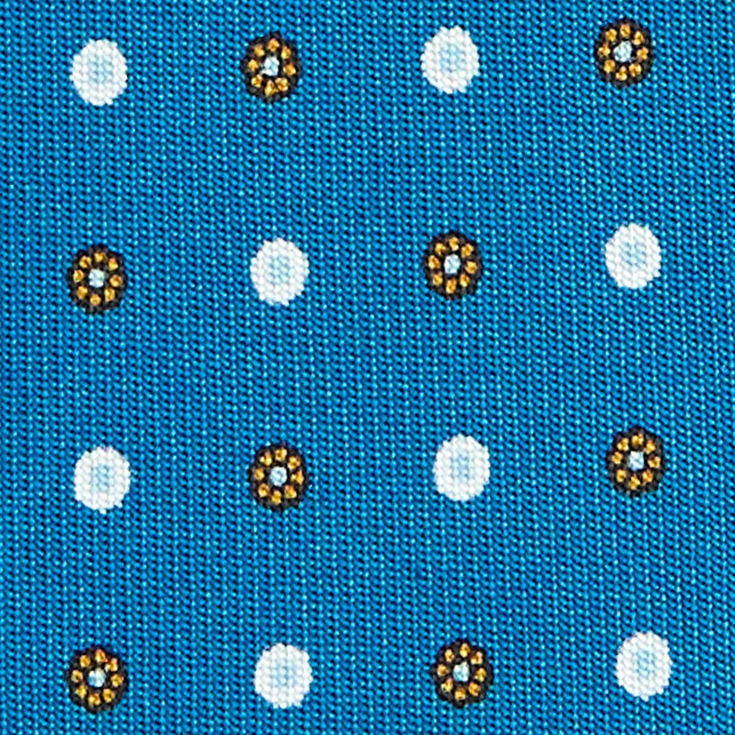 MID BLUE CLASSIC SILK TIE - Image 5
