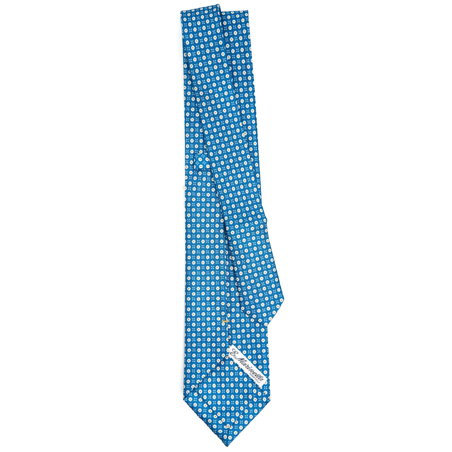 MID BLUE EXTRA LONG SARTORIAL SILK TIE - Image 3