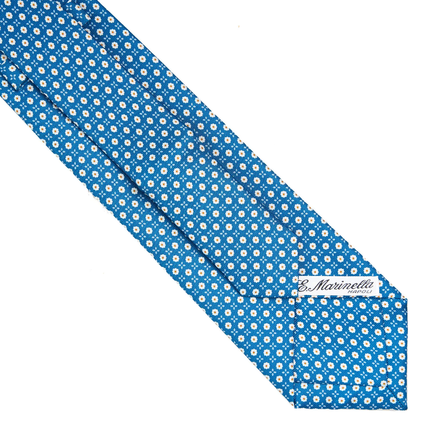 MID BLUE EXTRA LONG SARTORIAL SILK TIE - Image 4