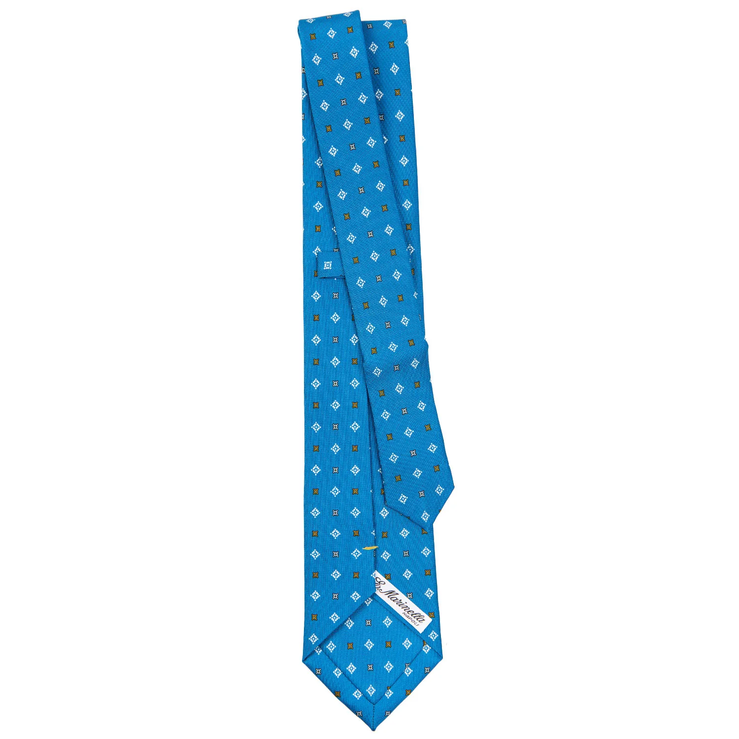 MID BLUE EXTRA LONG SARTORIAL SILK TIE - Image 3