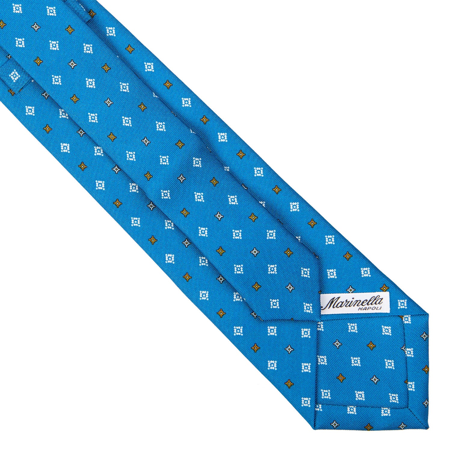 MID BLUE EXTRA LONG SARTORIAL SILK TIE - Image 4