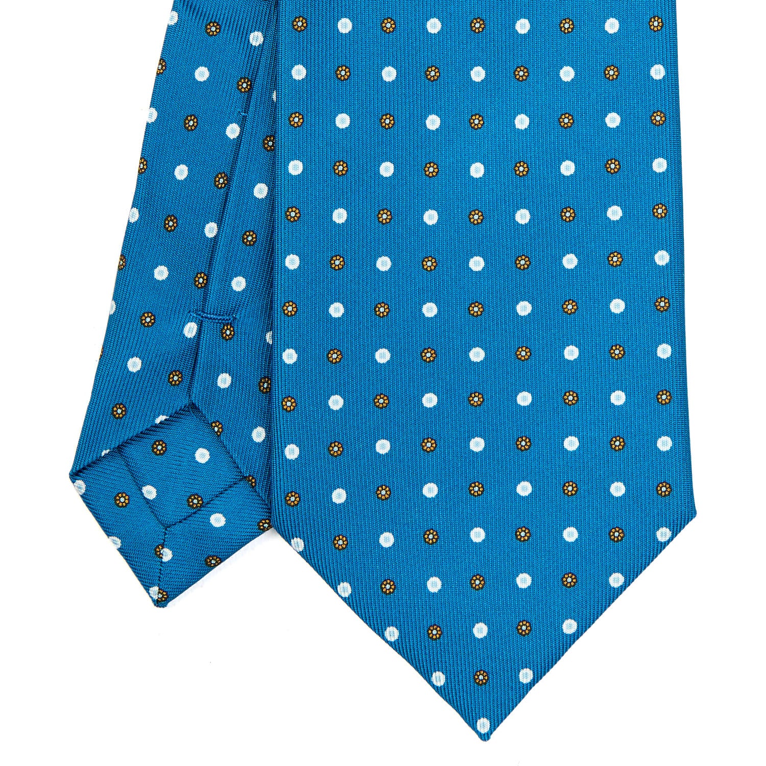 MID BLUE EXTRA LONG SARTORIAL SILK TIE