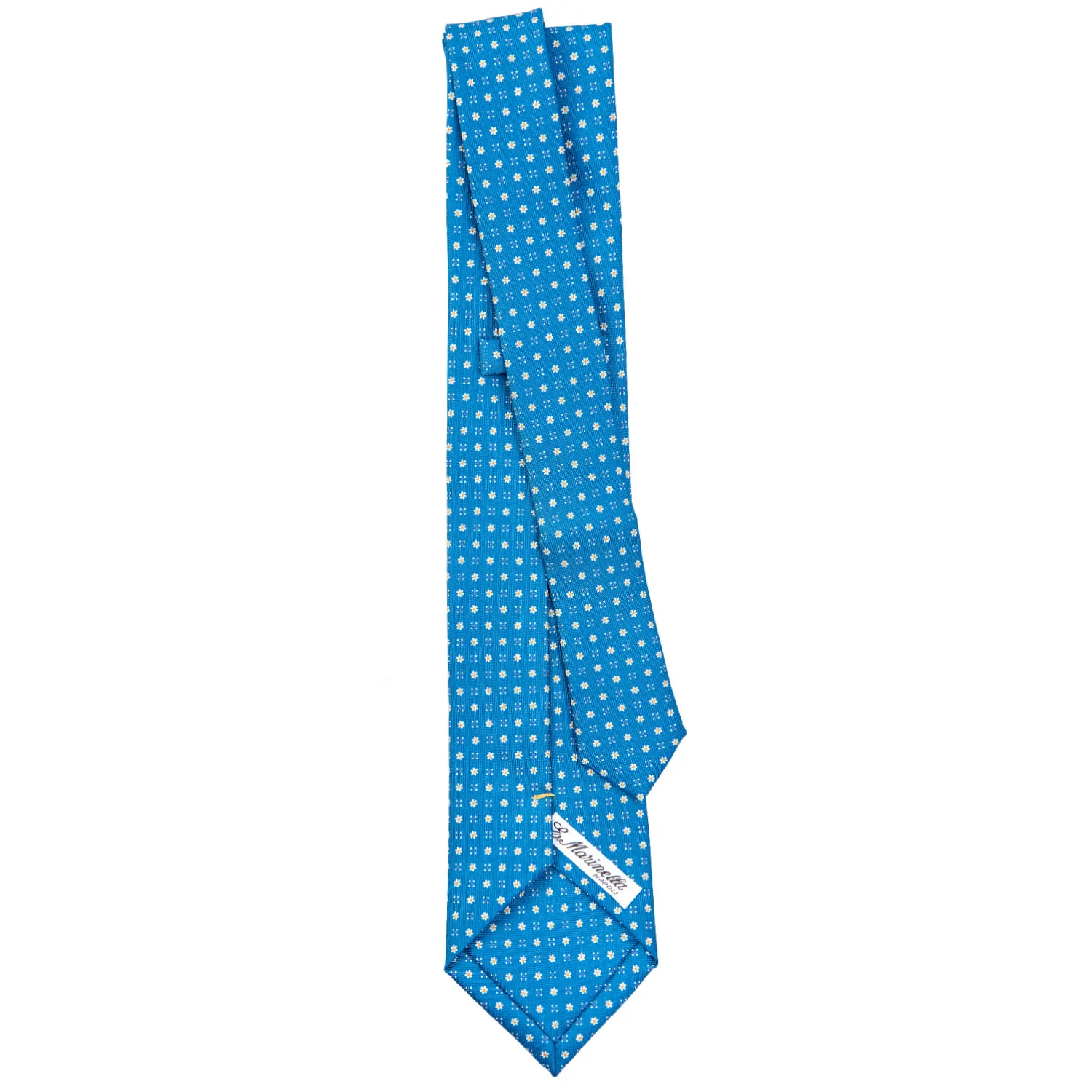 MID BLUE EXTRA LONG SARTORIAL SILK TIE - Image 3