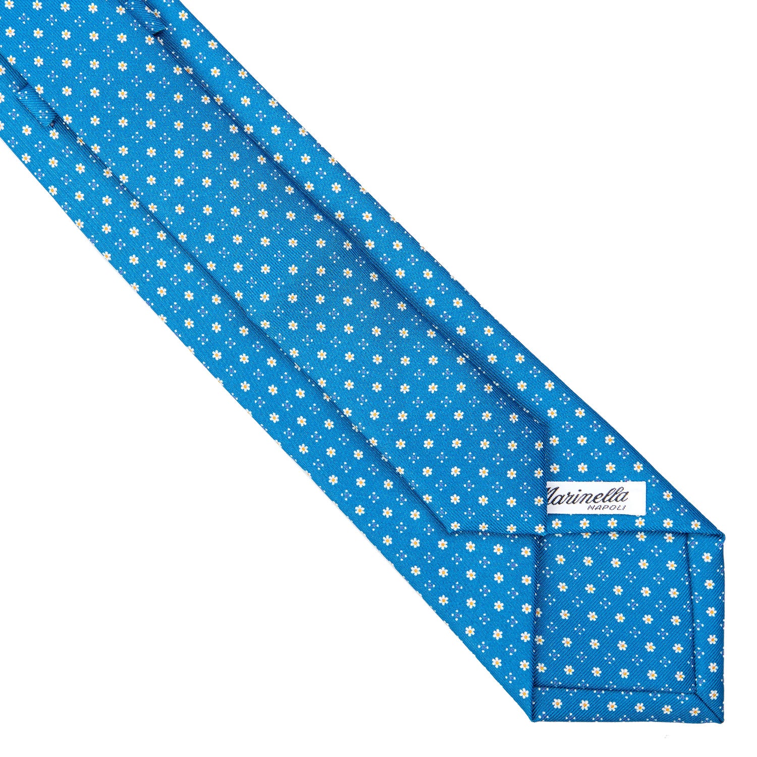 MID BLUE EXTRA LONG SARTORIAL SILK TIE - Image 4