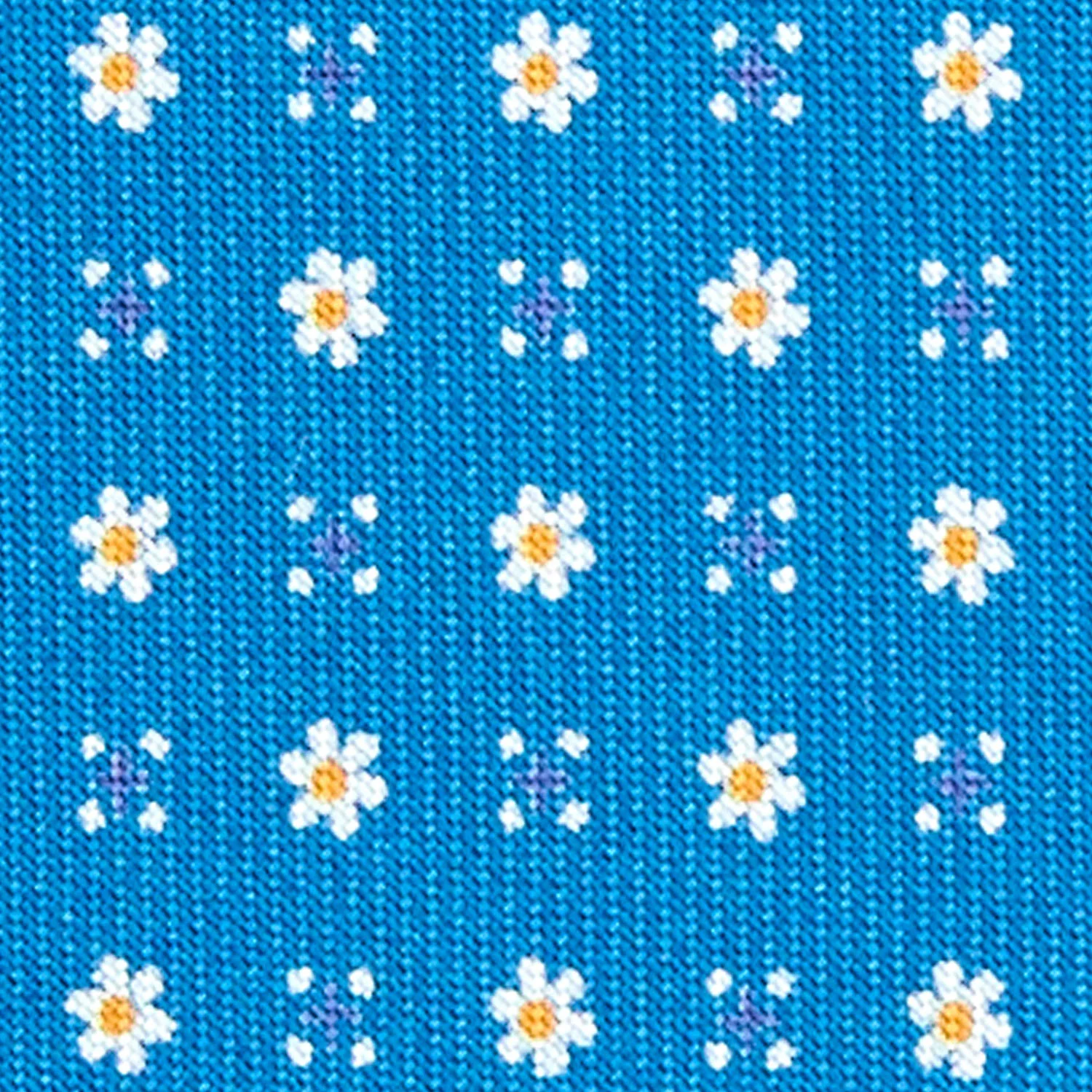 MID BLUE EXTRA LONG SARTORIAL SILK TIE - Image 5