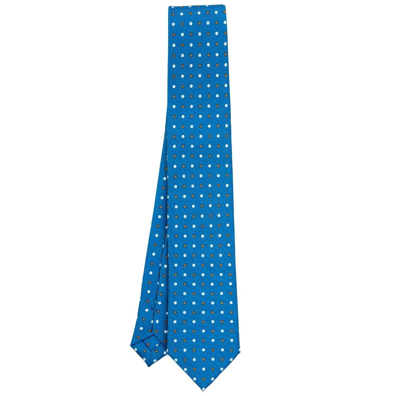 MID BLUE SARTORIAL 7 CM SILK TIE - Image 2