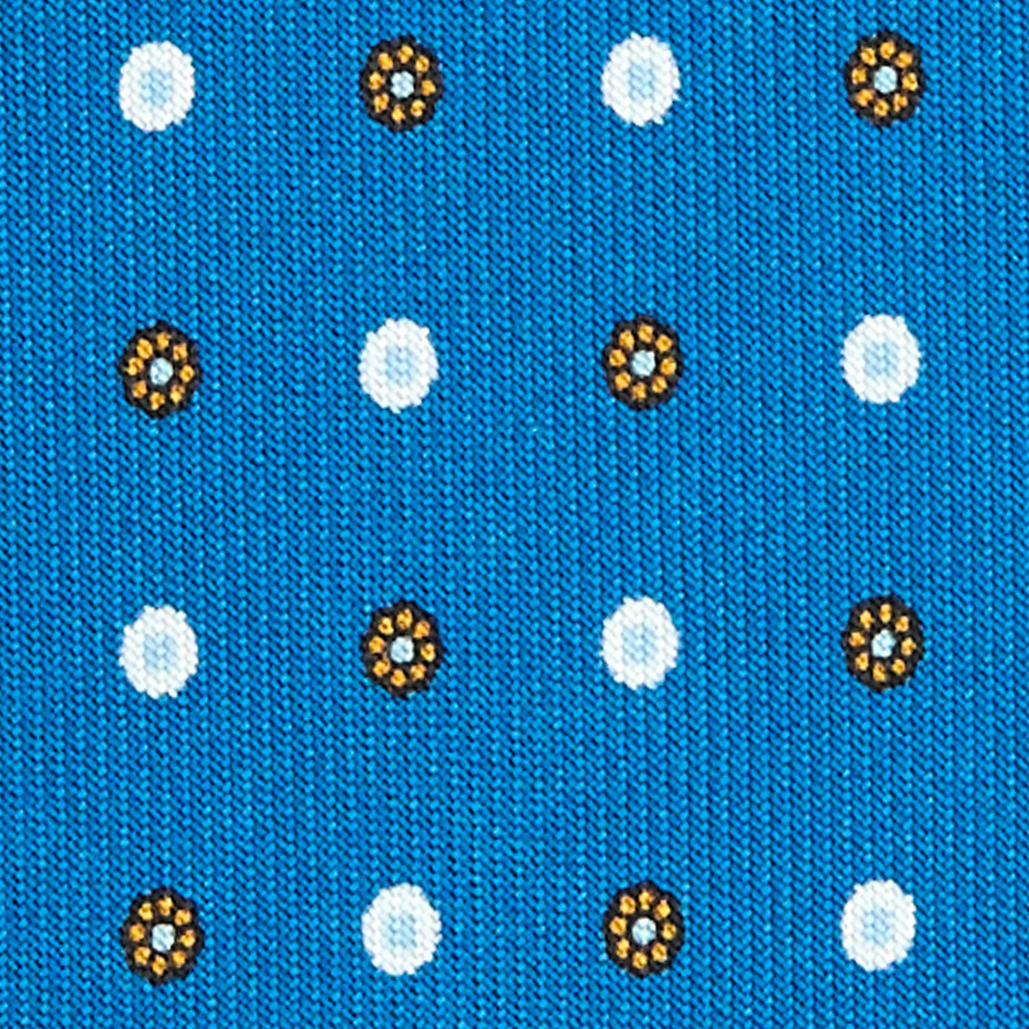 MID BLUE SARTORIAL 7 CM SILK TIE - Image 5