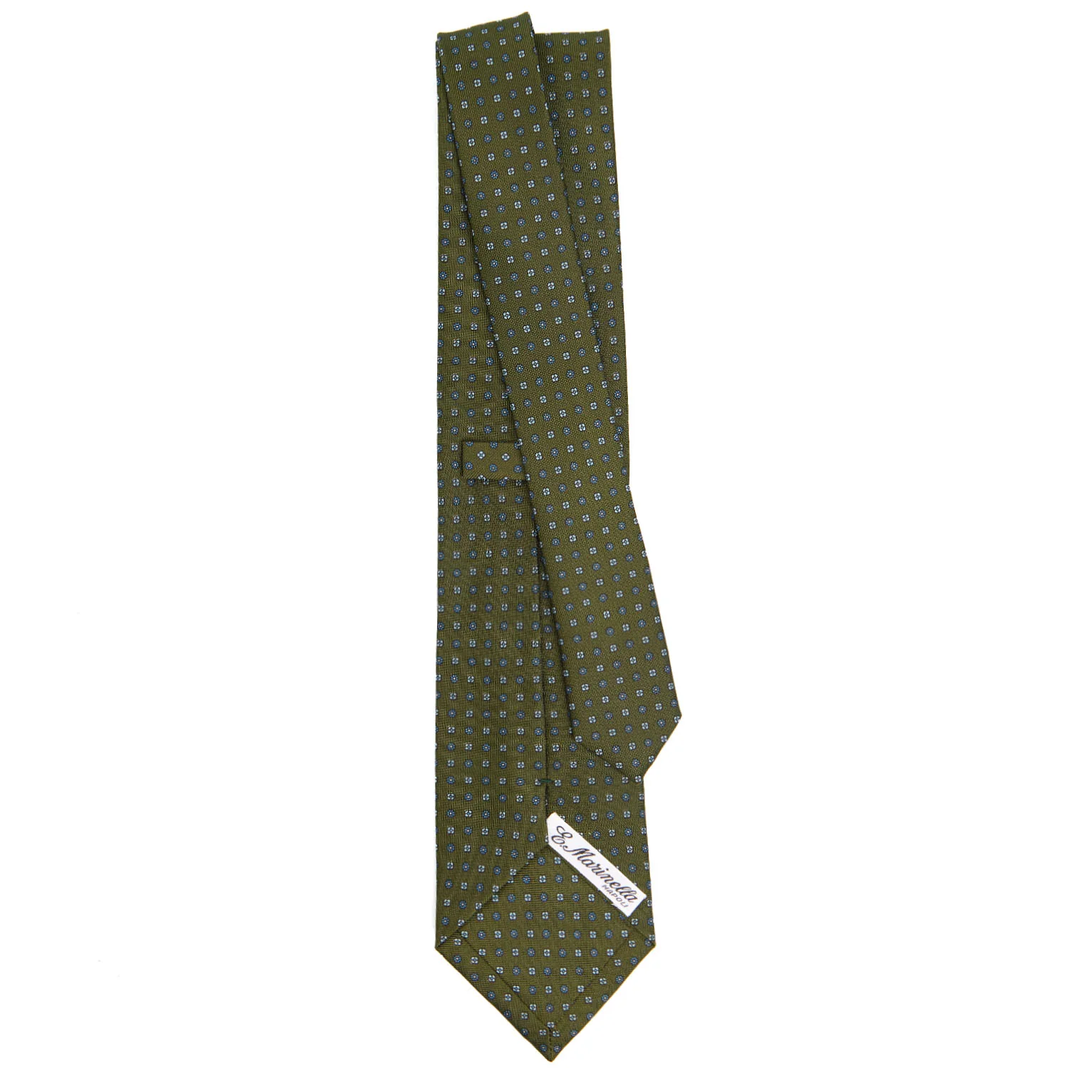 OLIVE GREEN CLASSIC SILK TIE - Image 3