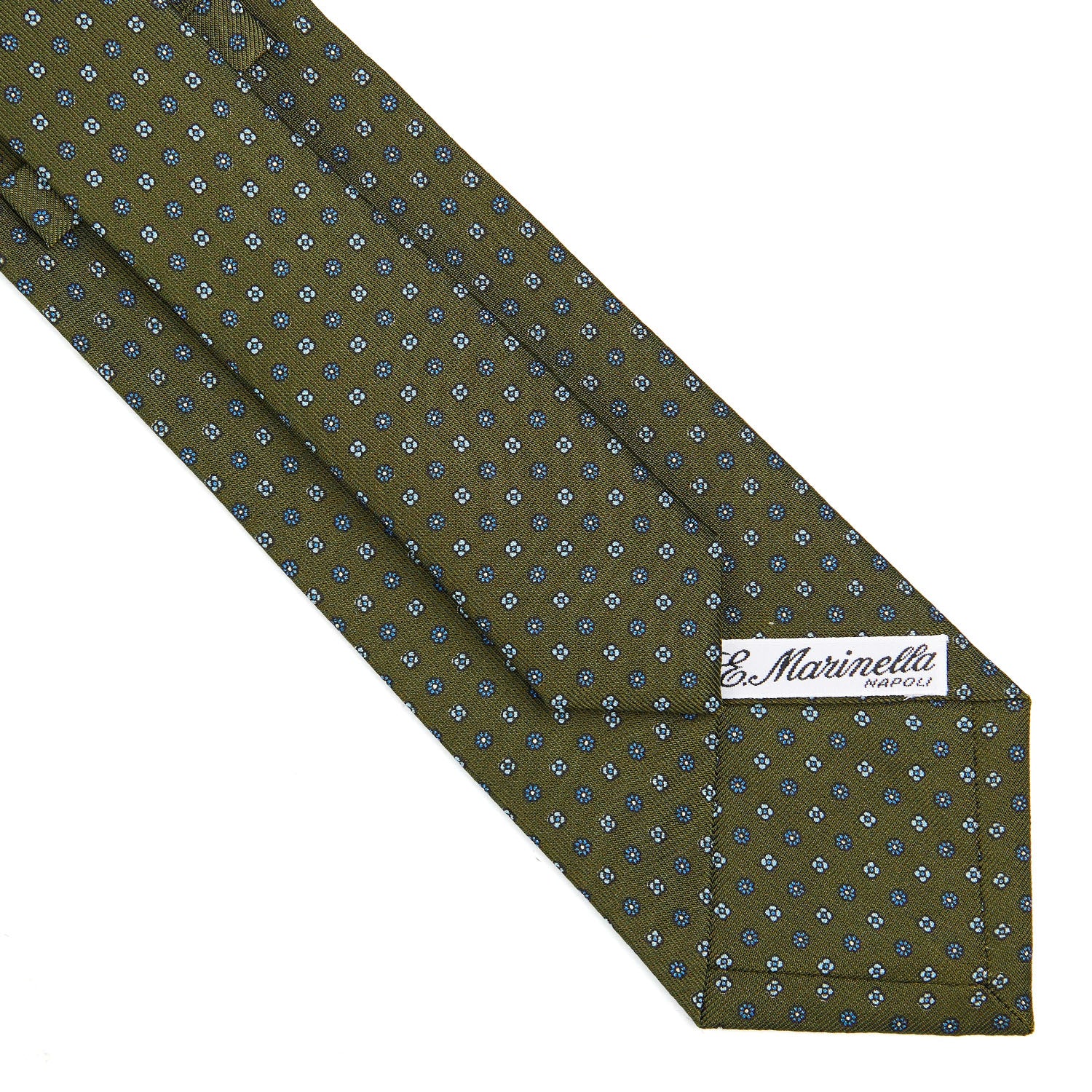 OLIVE GREEN CLASSIC SILK TIE - Image 4