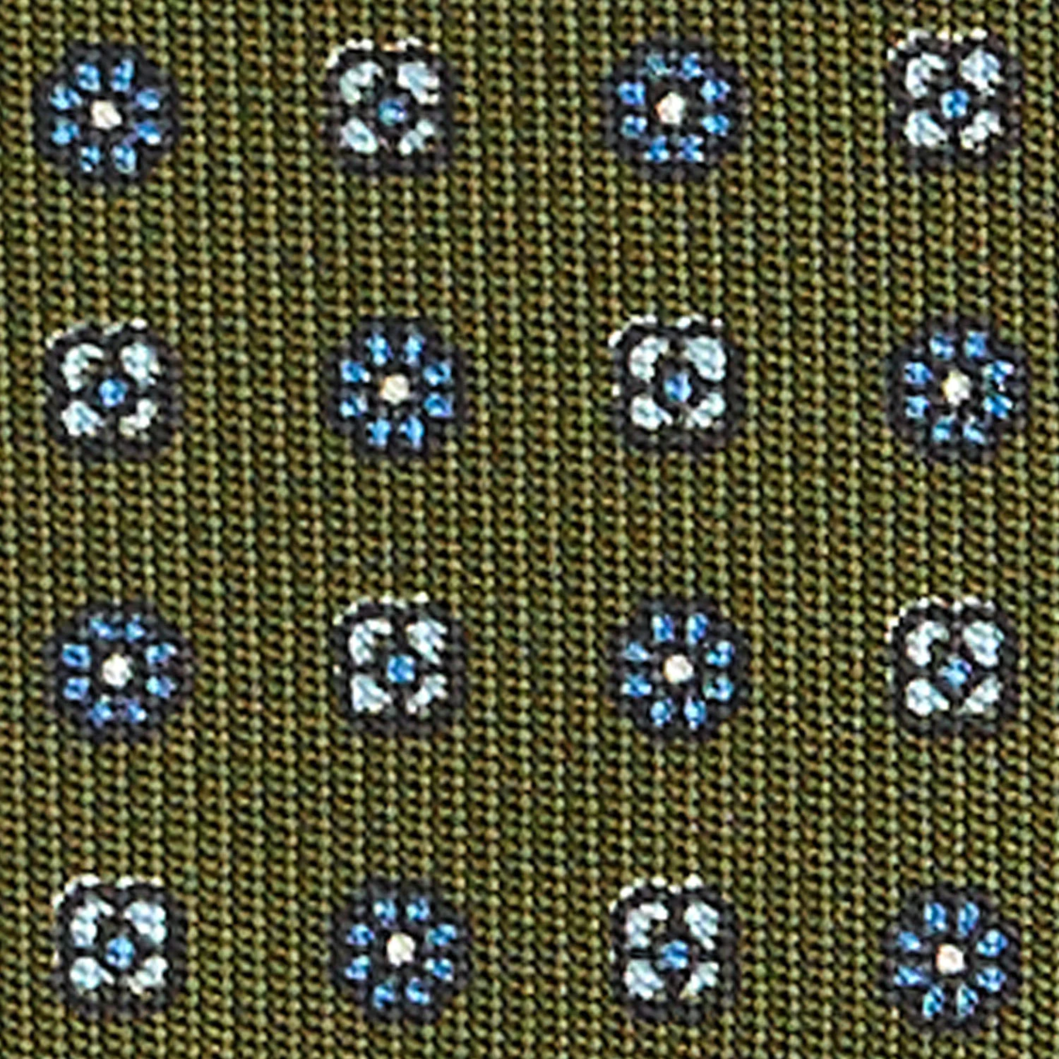 OLIVE GREEN CLASSIC SILK TIE - Image 5