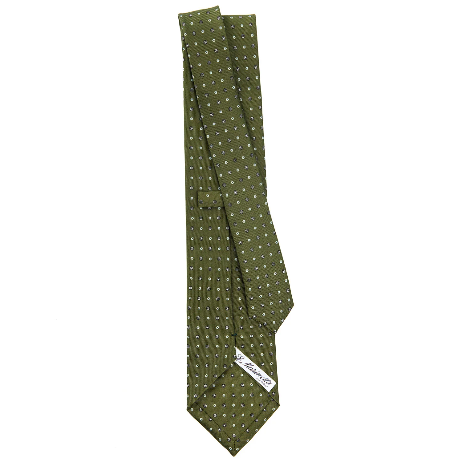 OLIVE GREEN SARTORIAL CLASSIC SILK TIE - Image 3