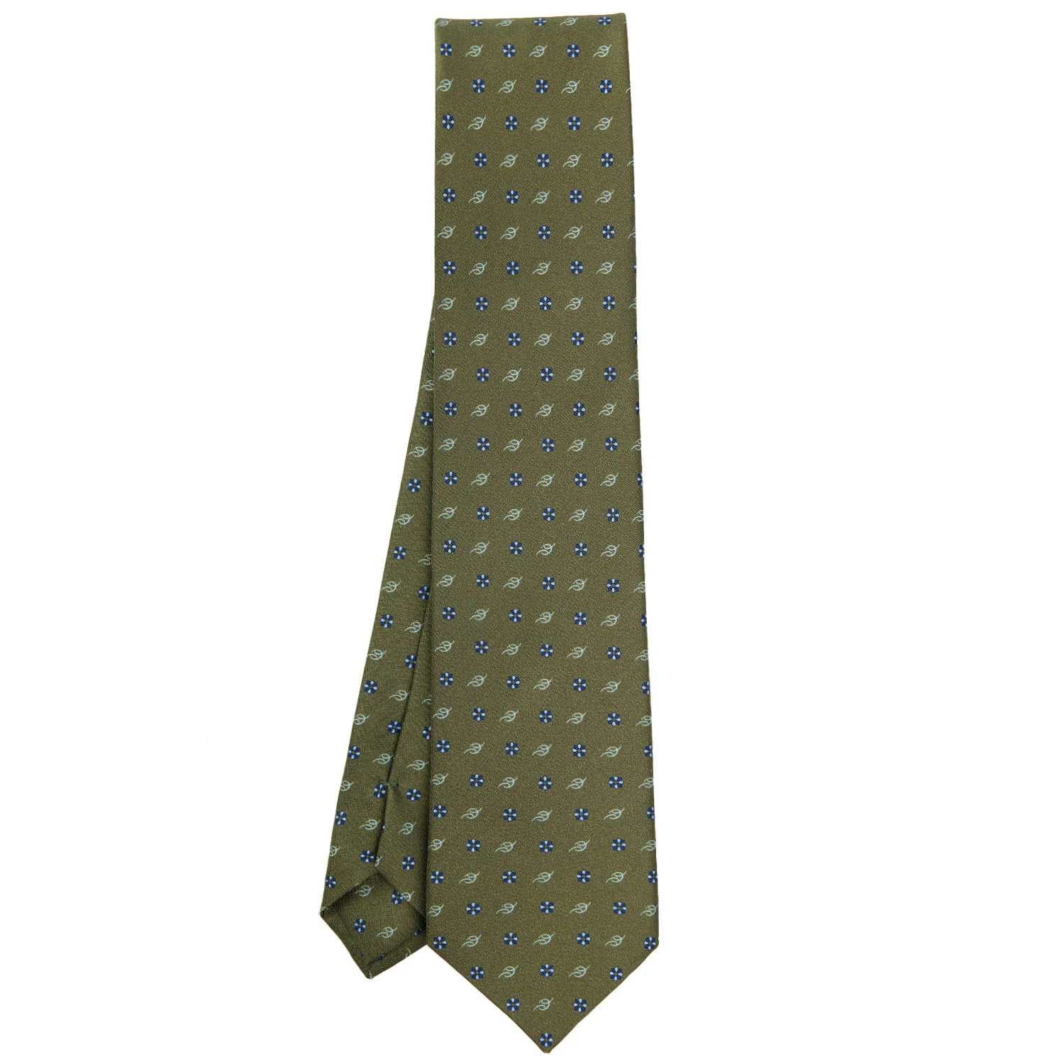 OLIVE GREEN SARTORIAL CLASSIC SILK TIE - Image 2