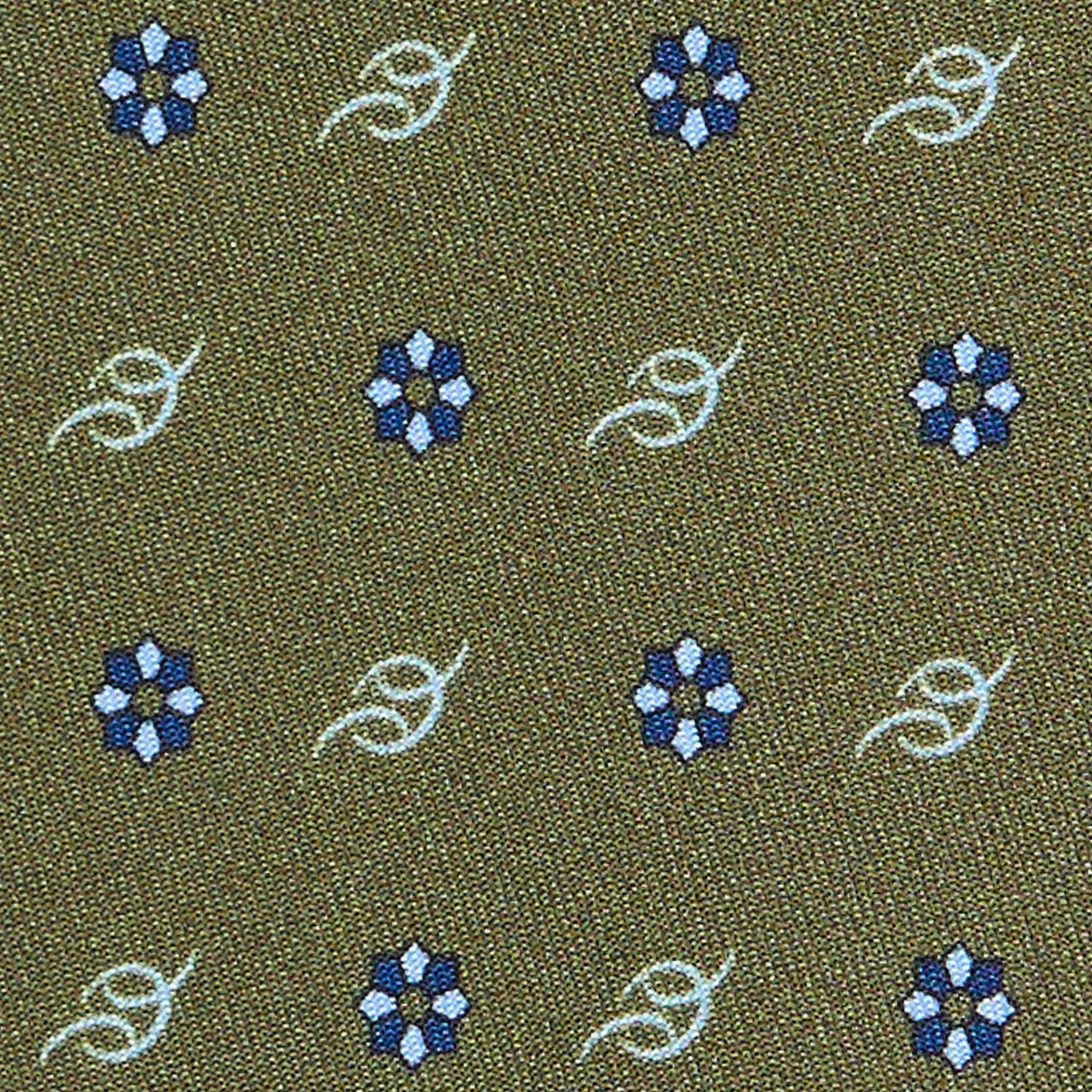 OLIVE GREEN SARTORIAL CLASSIC SILK TIE - Image 5