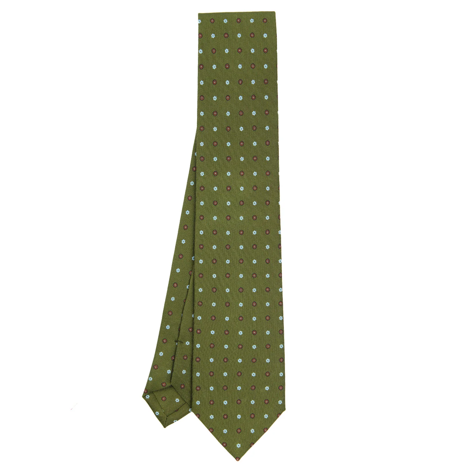 OLIVE GREEN  CLASSIC SILK TIE - Image 2