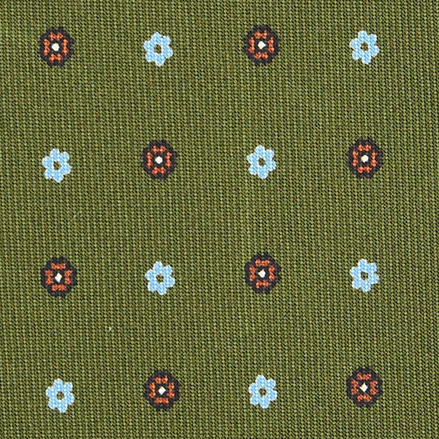 OLIVE GREEN  CLASSIC SILK TIE - Image 5
