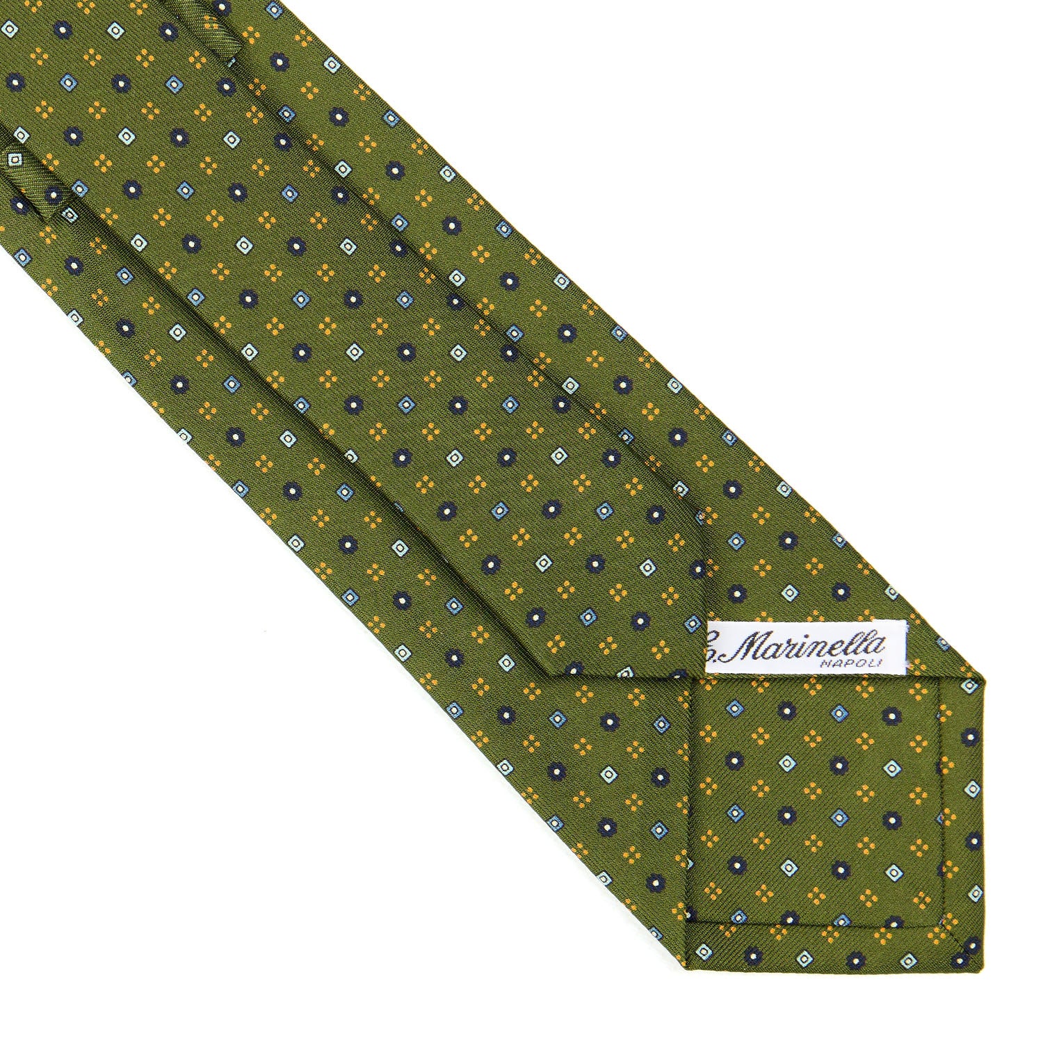 OLIVE GREEN  CLASSIC SILK TIE - Image 4