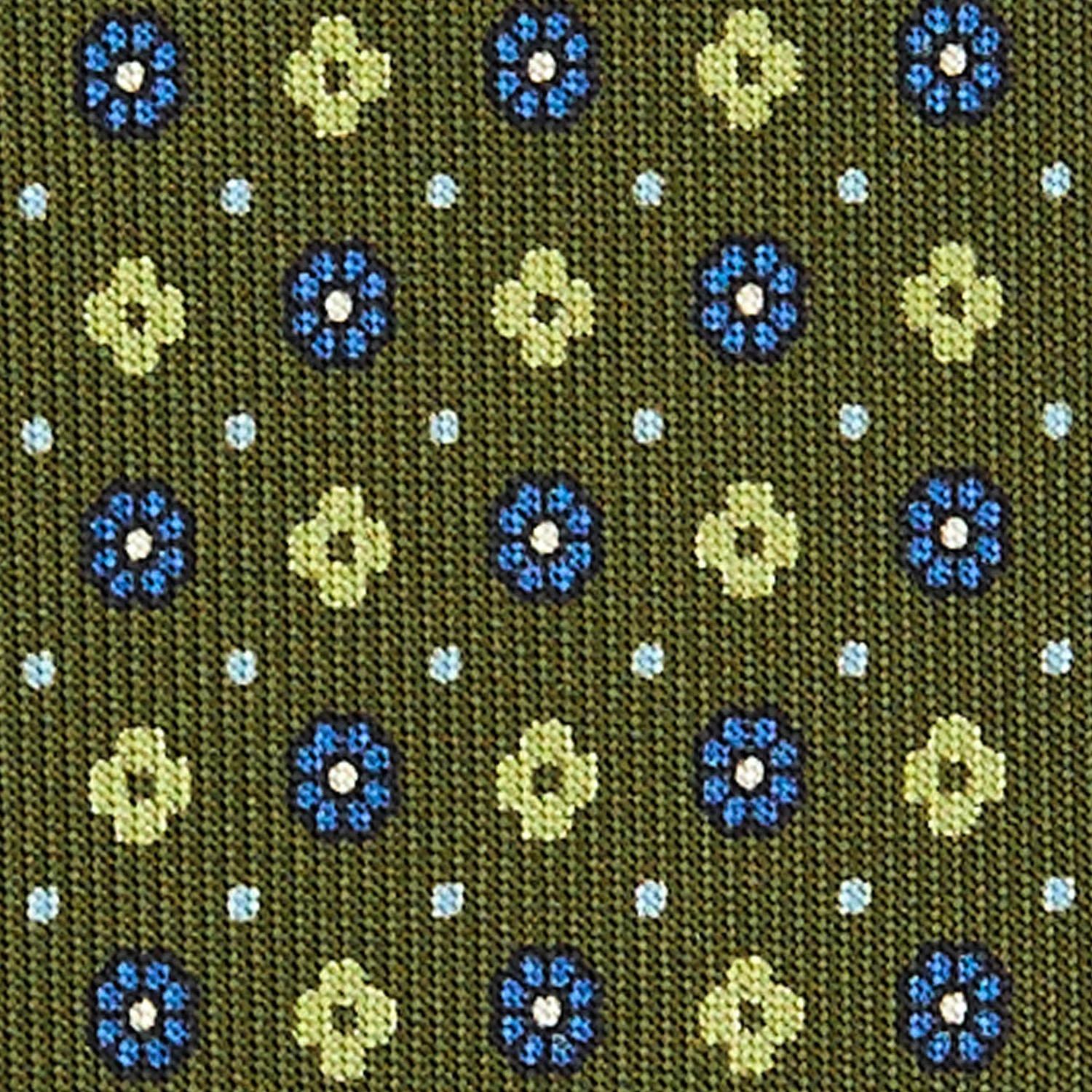 OLIVE GREEN  CLASSIC SILK TIE - Image 5