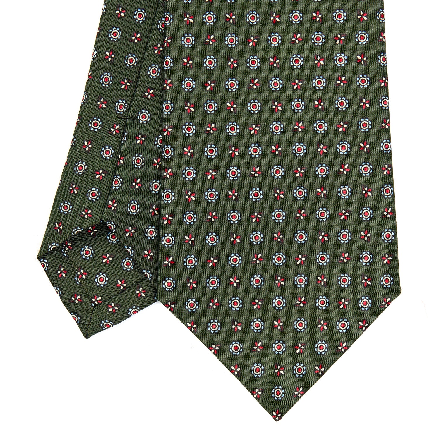 OLIVE GREEN  CLASSIC SILK TIE