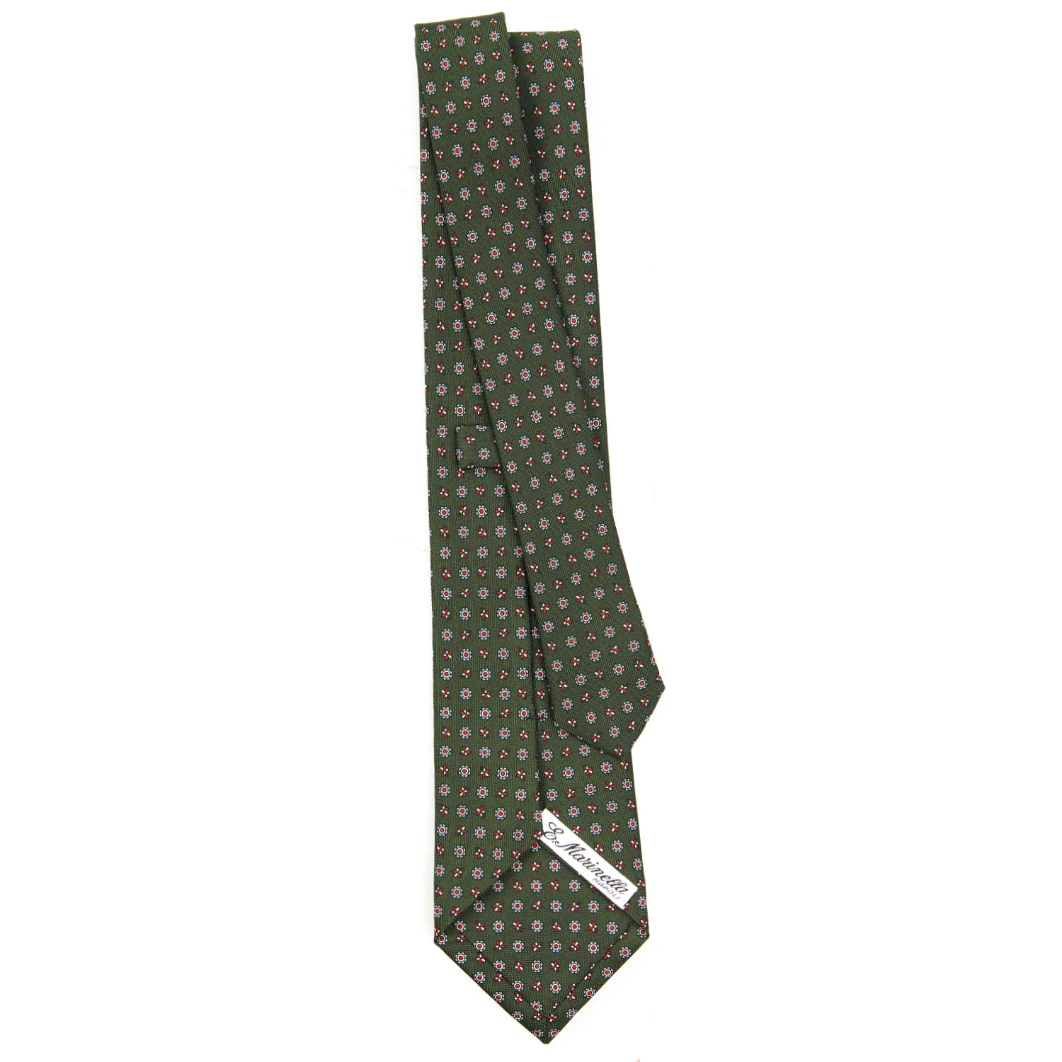OLIVE GREEN  CLASSIC SILK TIE - Image 3