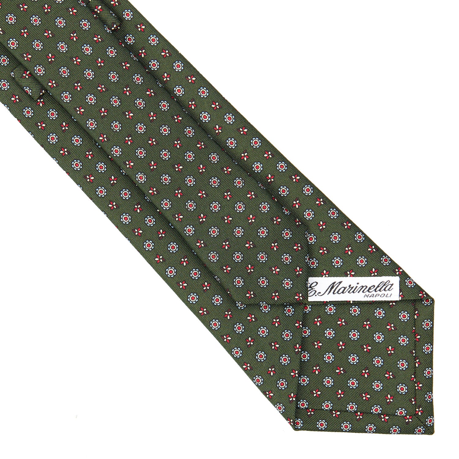 OLIVE GREEN  CLASSIC SILK TIE - Image 4