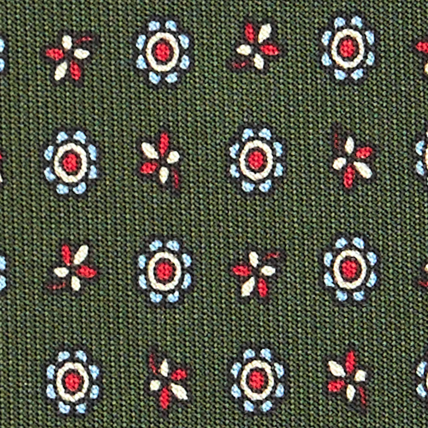 OLIVE GREEN  CLASSIC SILK TIE - Image 5