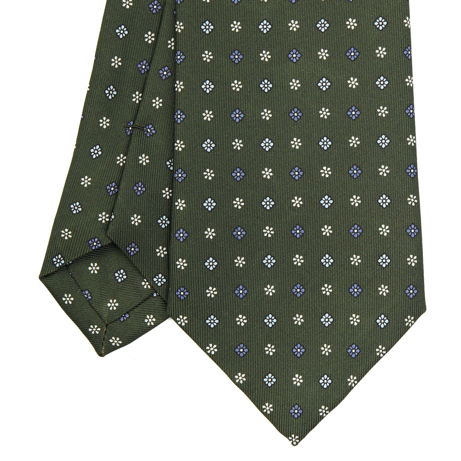 OLIVE GREEN  CLASSIC SILK TIE
