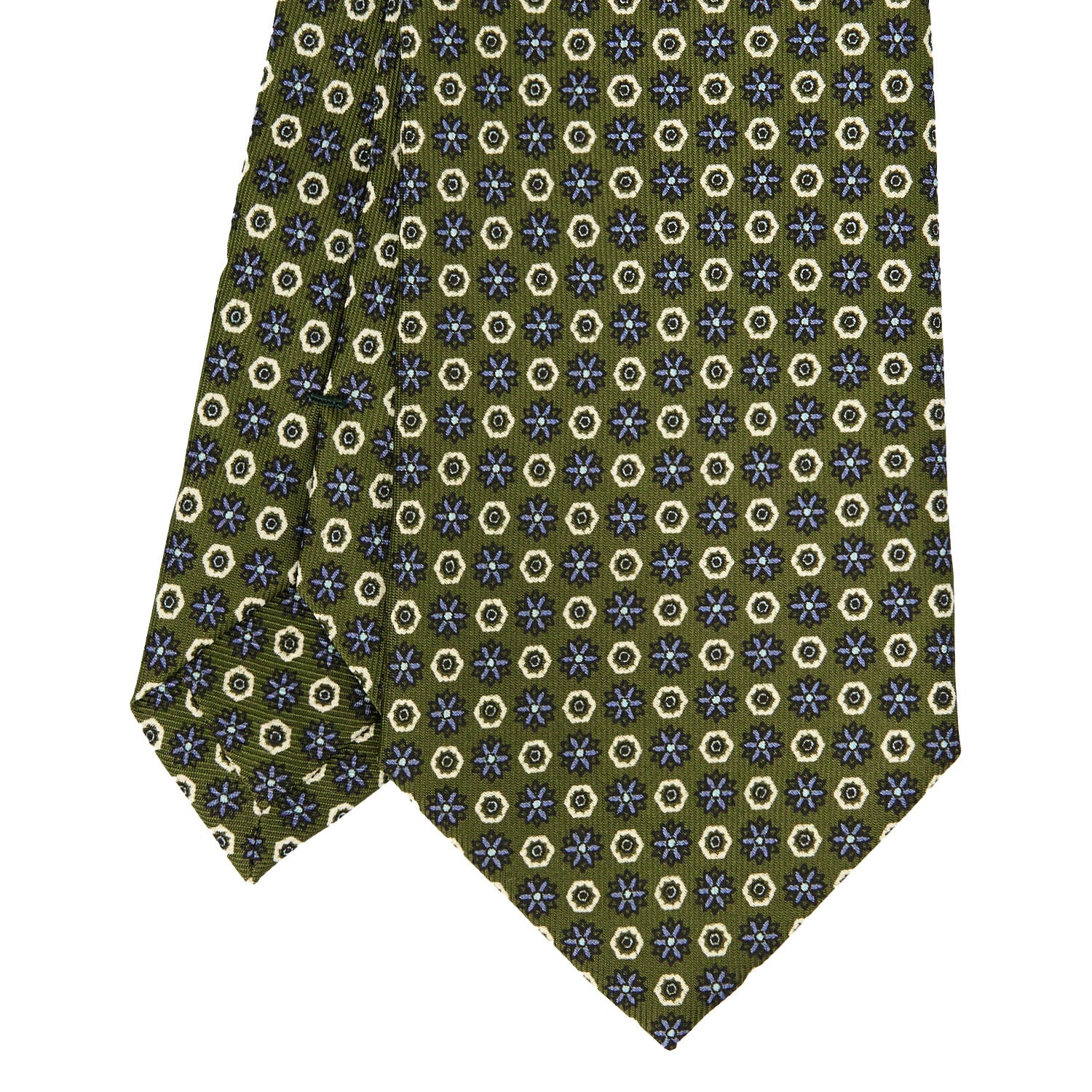 OLIVE GREEN  CLASSIC SILK TIE