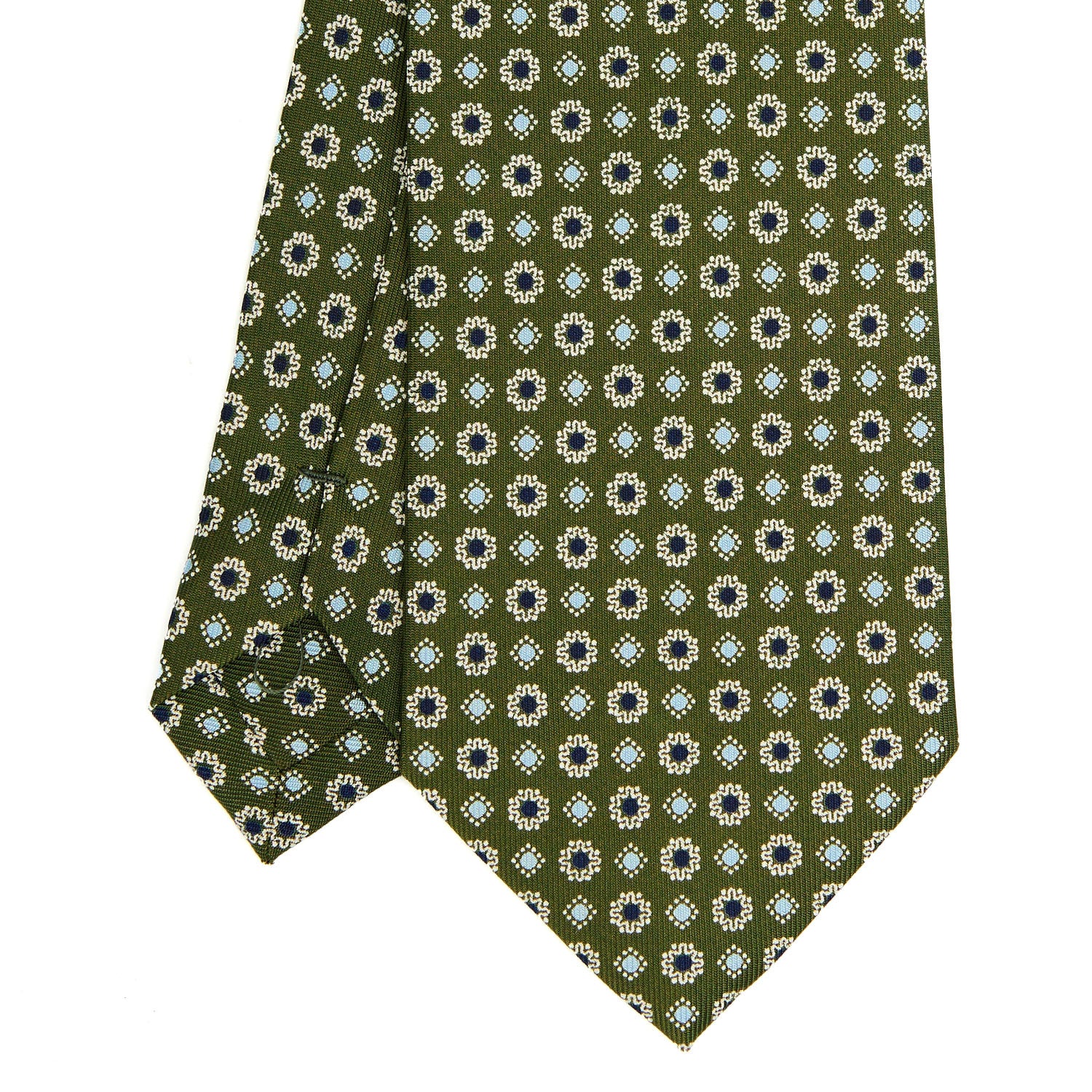 OLIVE GREEN CLASSIC SILK TIE