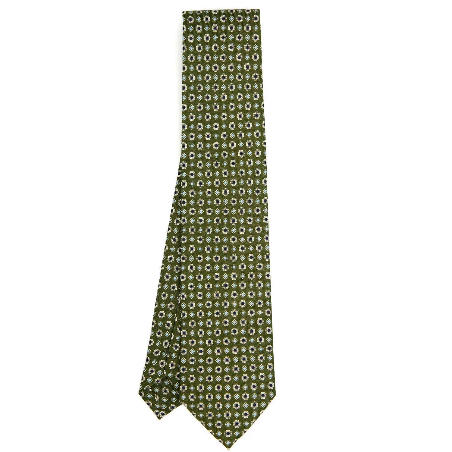 OLIVE GREEN CLASSIC SILK TIE - Image 2