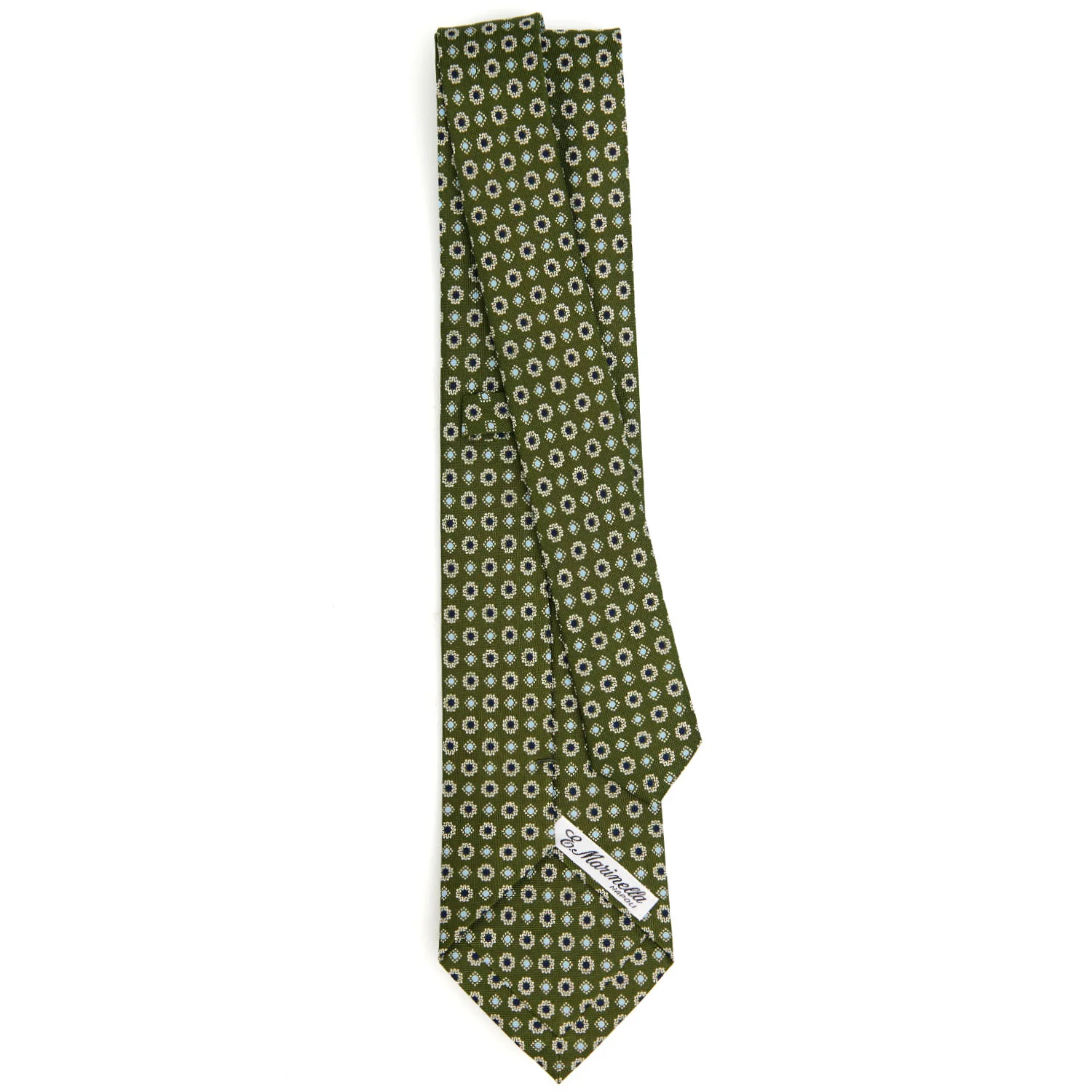 OLIVE GREEN CLASSIC SILK TIE - Image 3