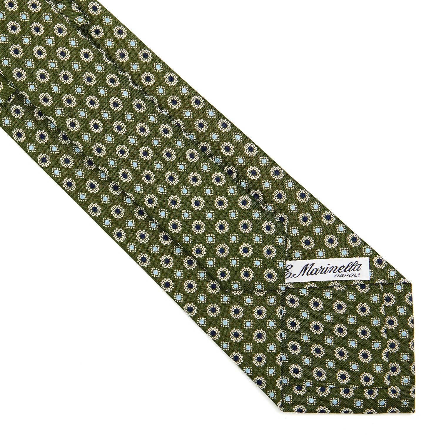 OLIVE GREEN CLASSIC SILK TIE - Image 4