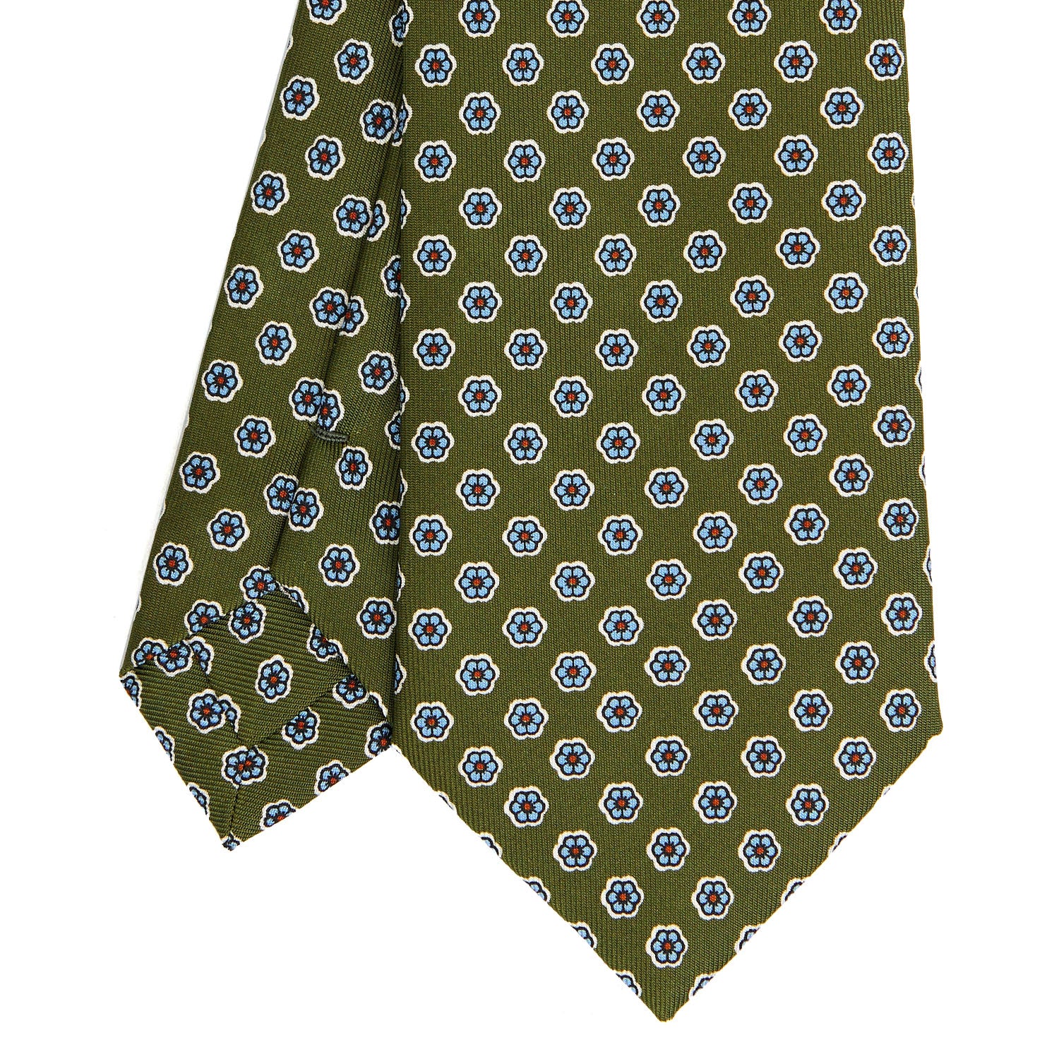 OLIVE GREEN  CLASSIC SILK TIE