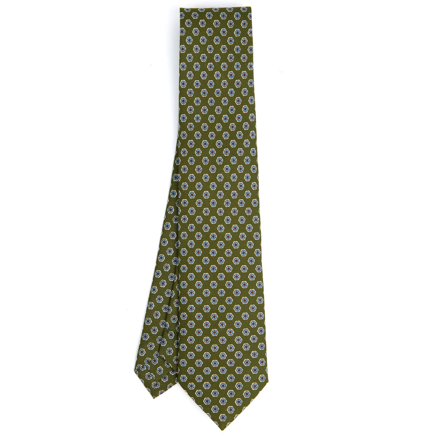 OLIVE GREEN  CLASSIC SILK TIE - Image 2
