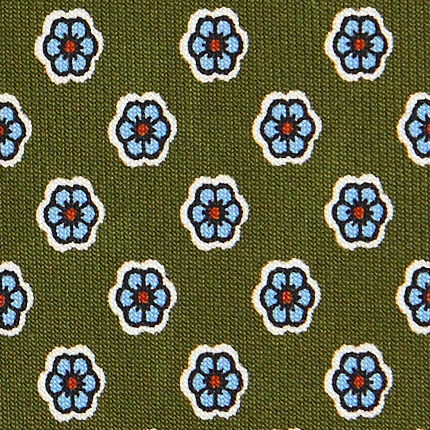 OLIVE GREEN  CLASSIC SILK TIE - Image 5