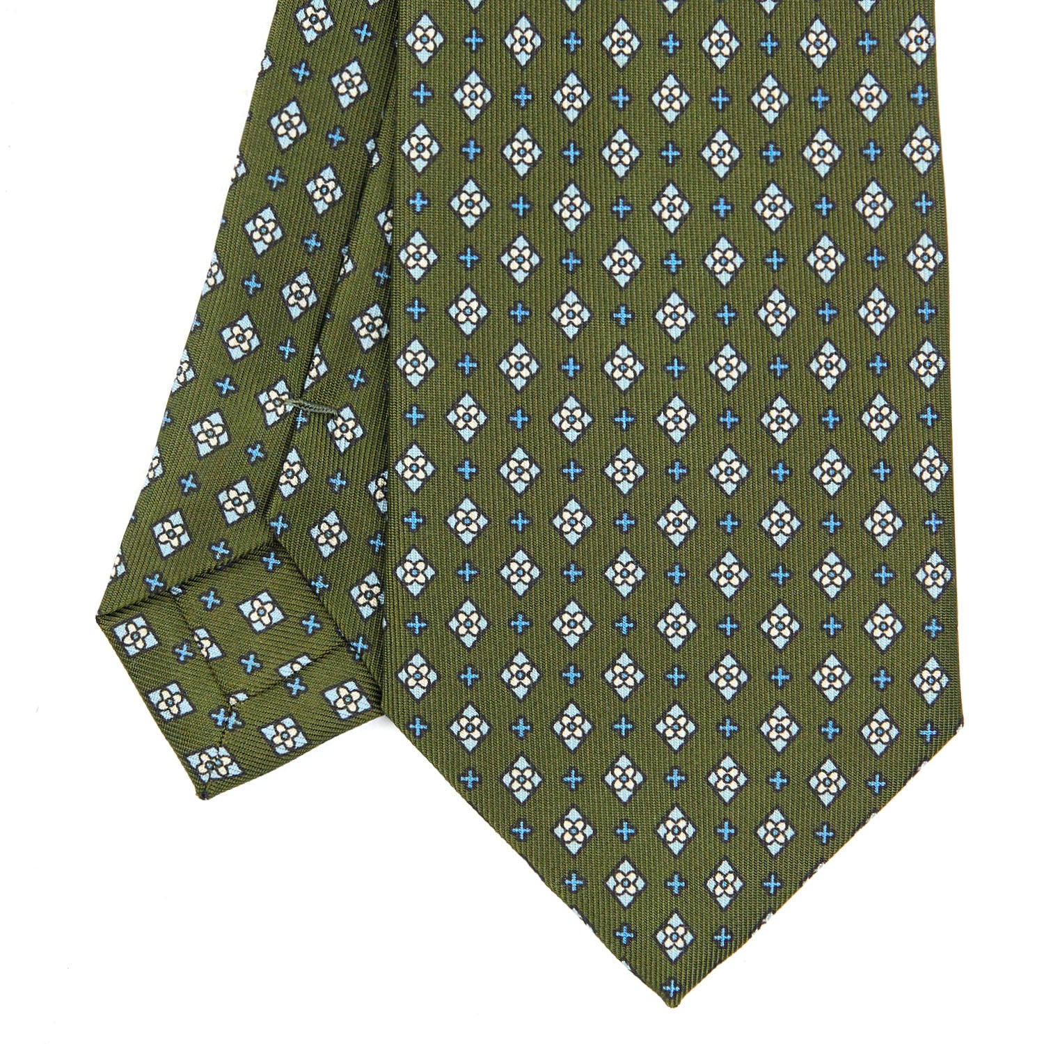 OLIVE GREEN EXTRA LONG SARTORIAL SILK TIE