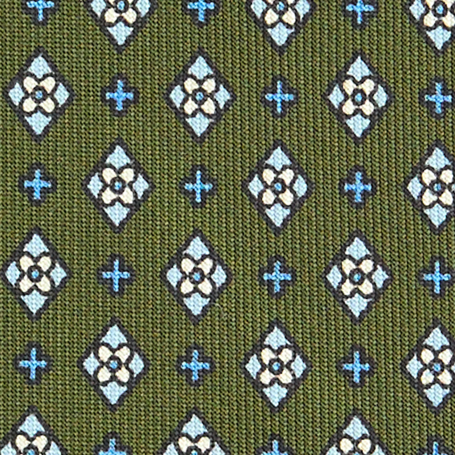 OLIVE GREEN EXTRA LONG SARTORIAL SILK TIE - Image 5