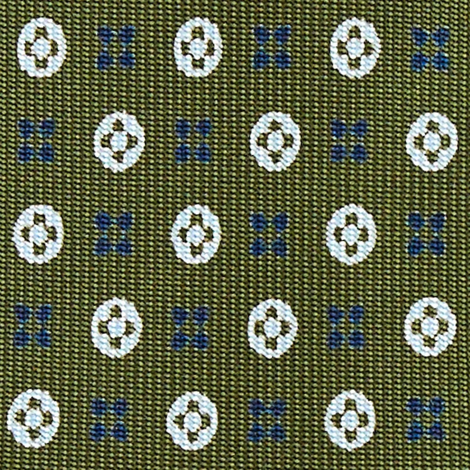 OLIVE GREEN EXTRA LONG SARTORIAL SILK TIE - Image 5