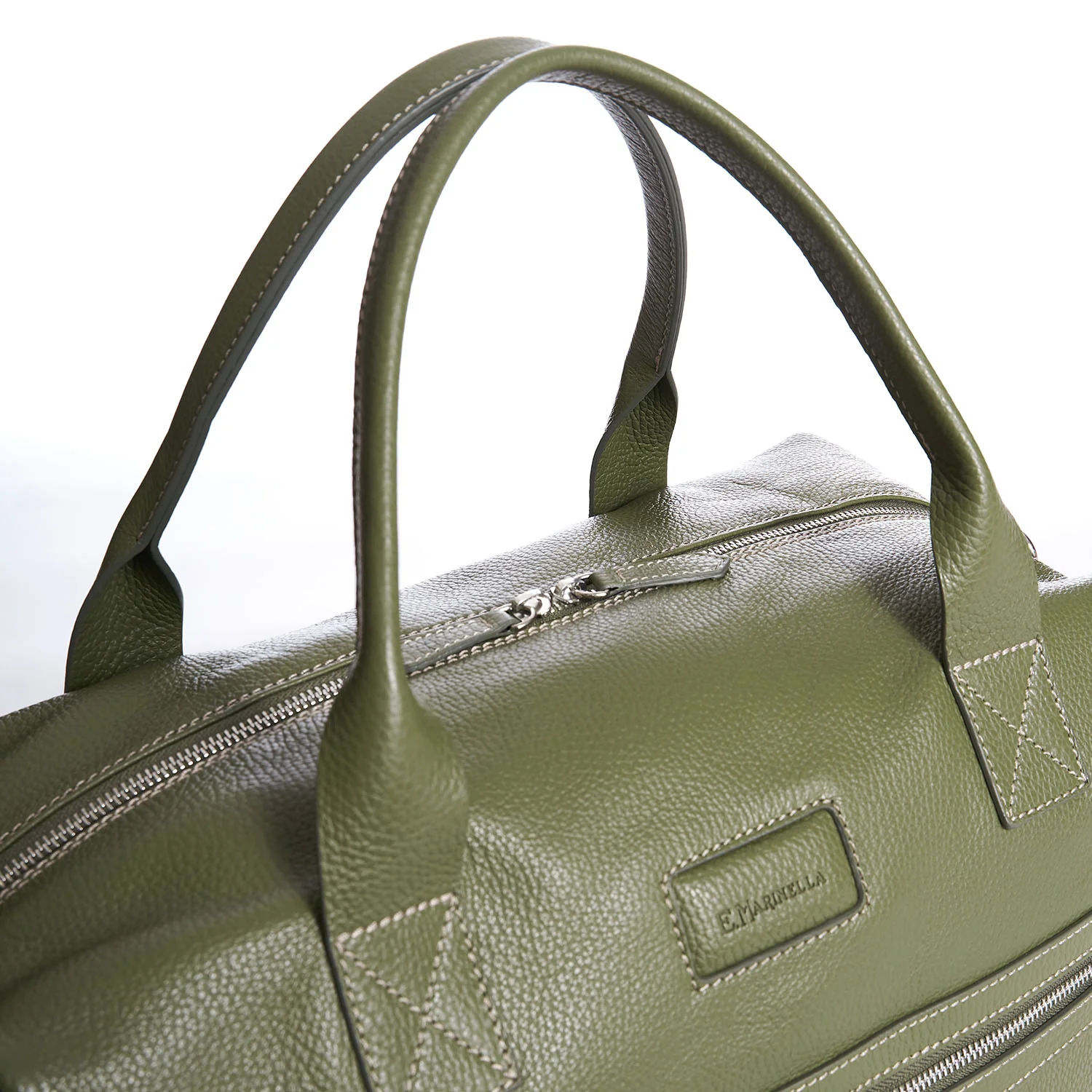 OLIVE GREEN TRAVEL BAG - Image 4