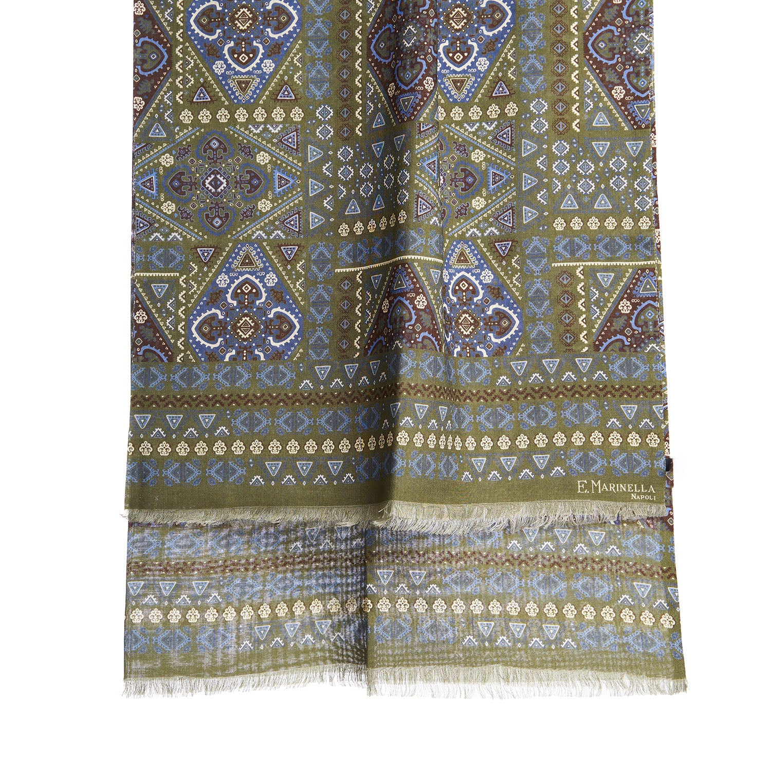 OLIVE GREEN TUBOLAR SCARF - Image 2