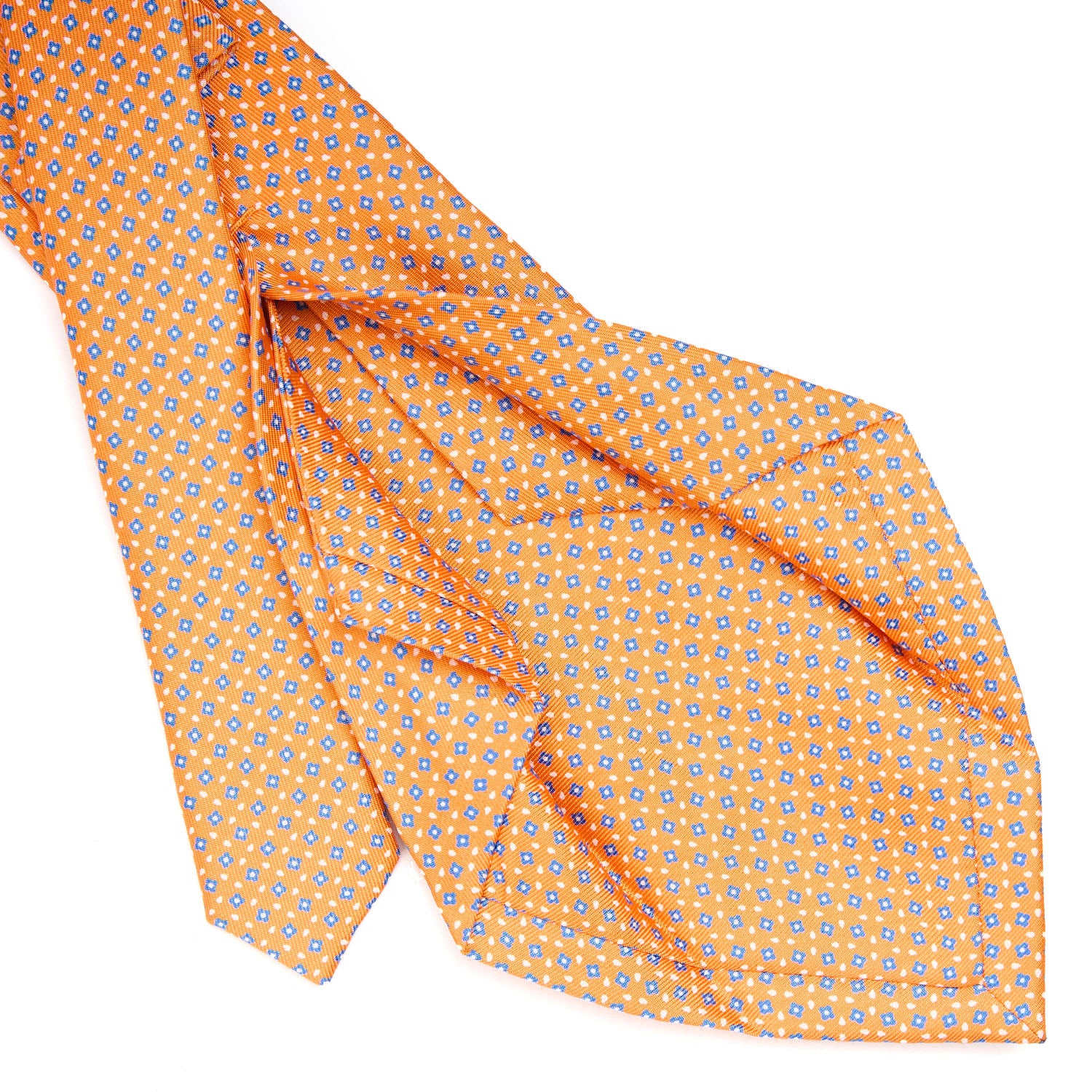 ORANGE 5 FOLD SARTORIAL SILK TIE