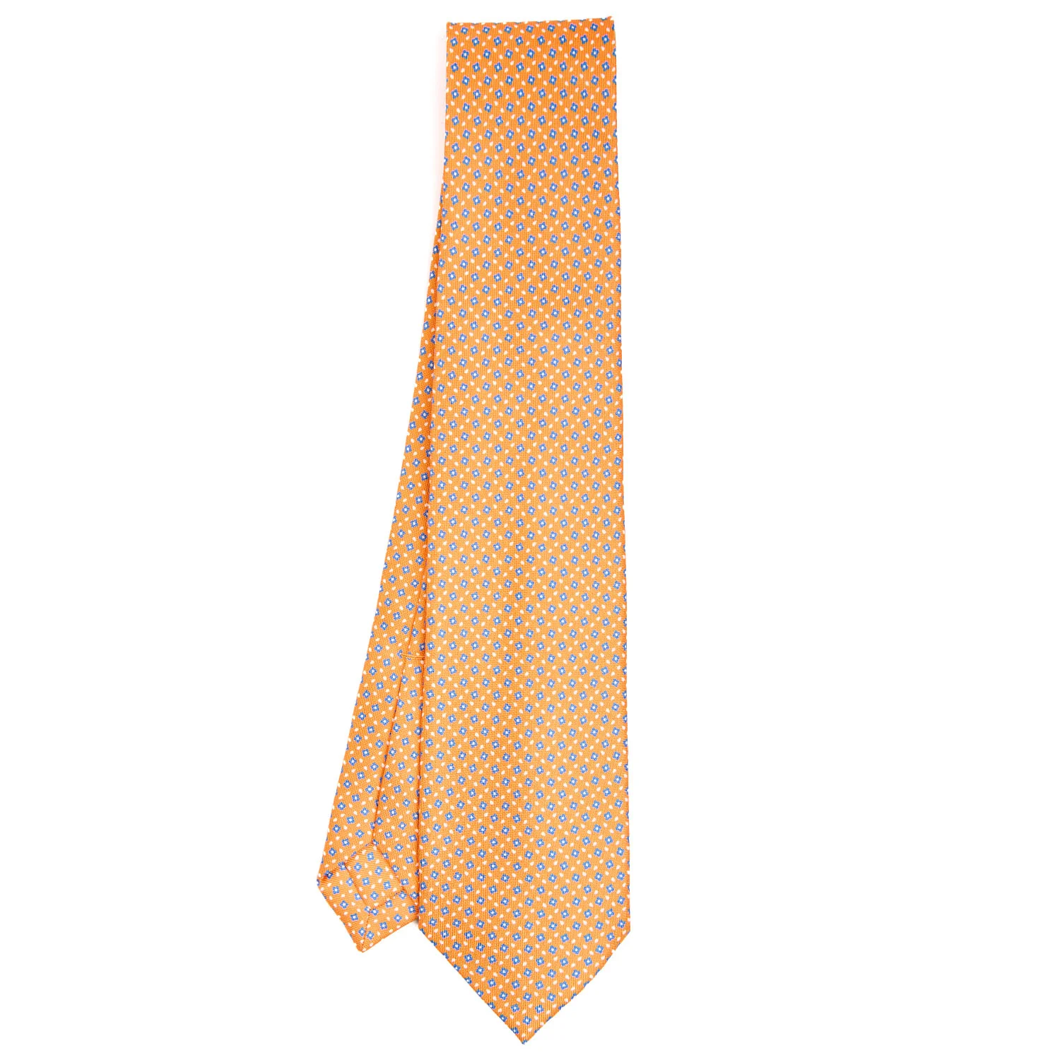 ORANGE 5 FOLD SARTORIAL SILK TIE - Image 2