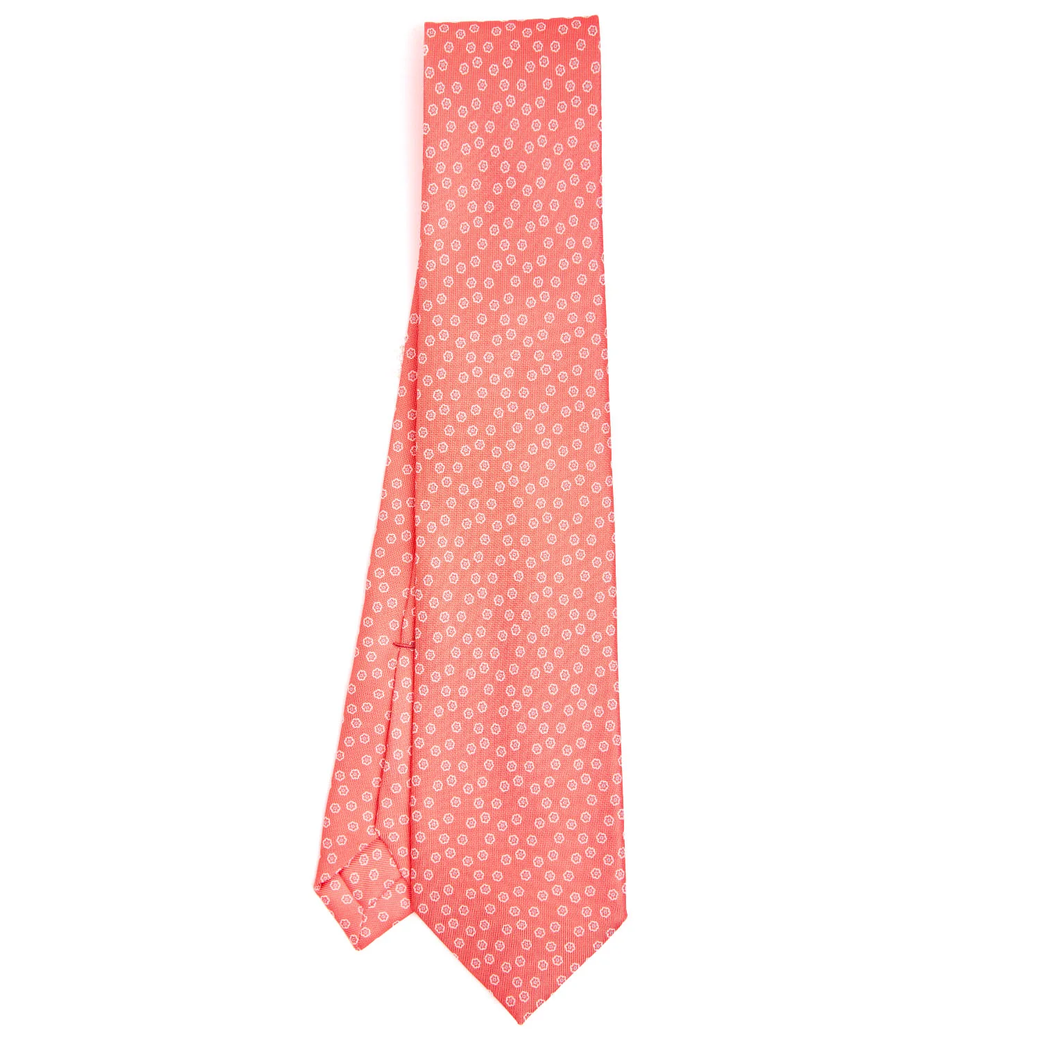 ORANGE 5 FOLD SARTORIAL SILK TIE - Image 2