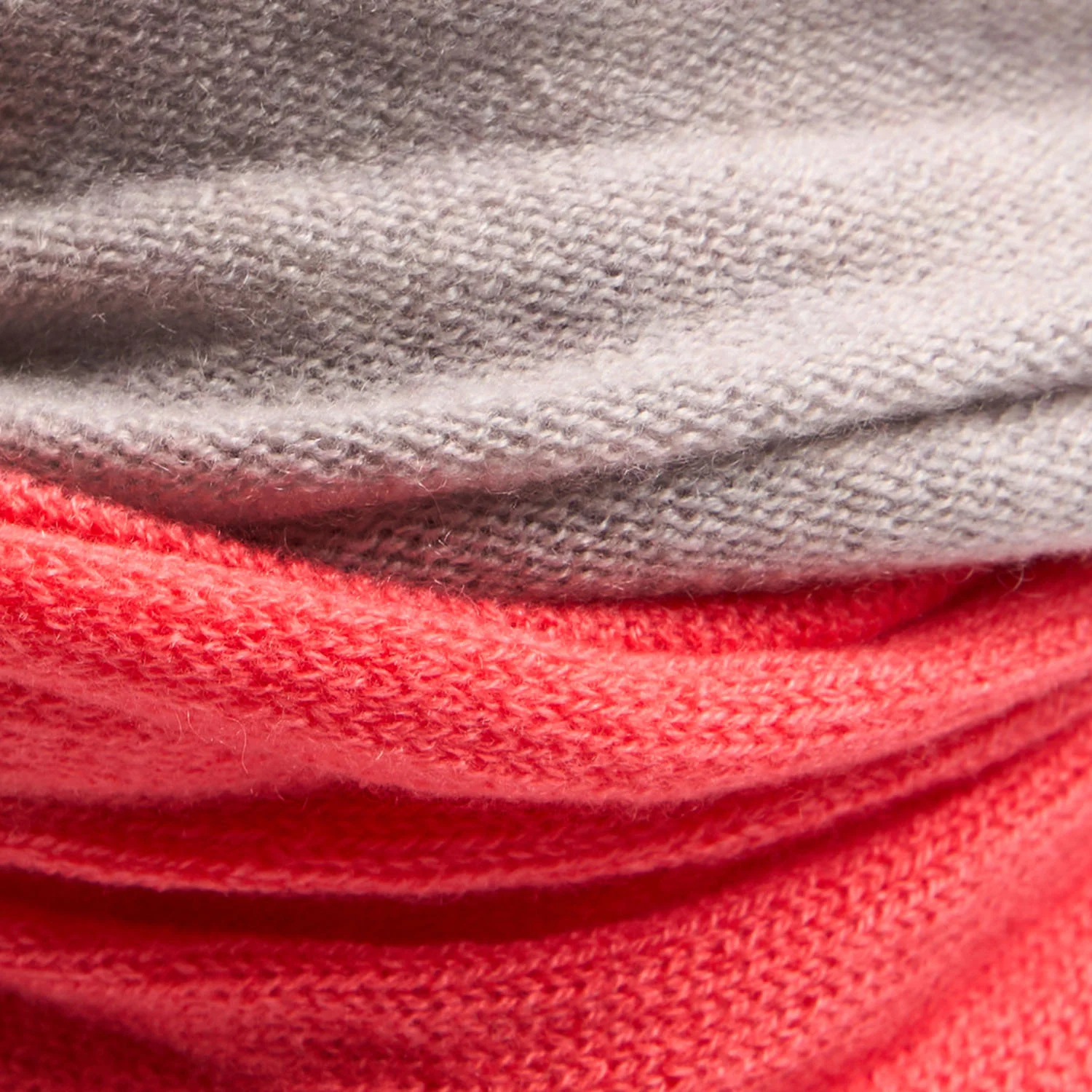 ORANGE AND BEIGE DOUBLE-KNIT WARMER - Image 3