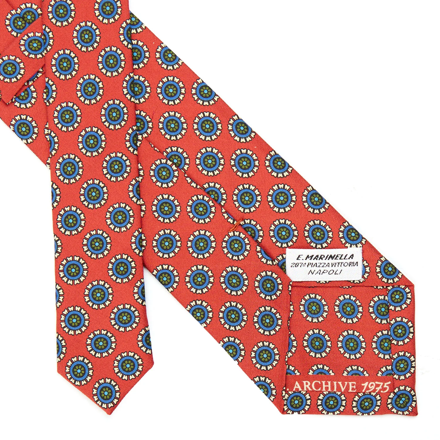 ORANGE SILK TIE
